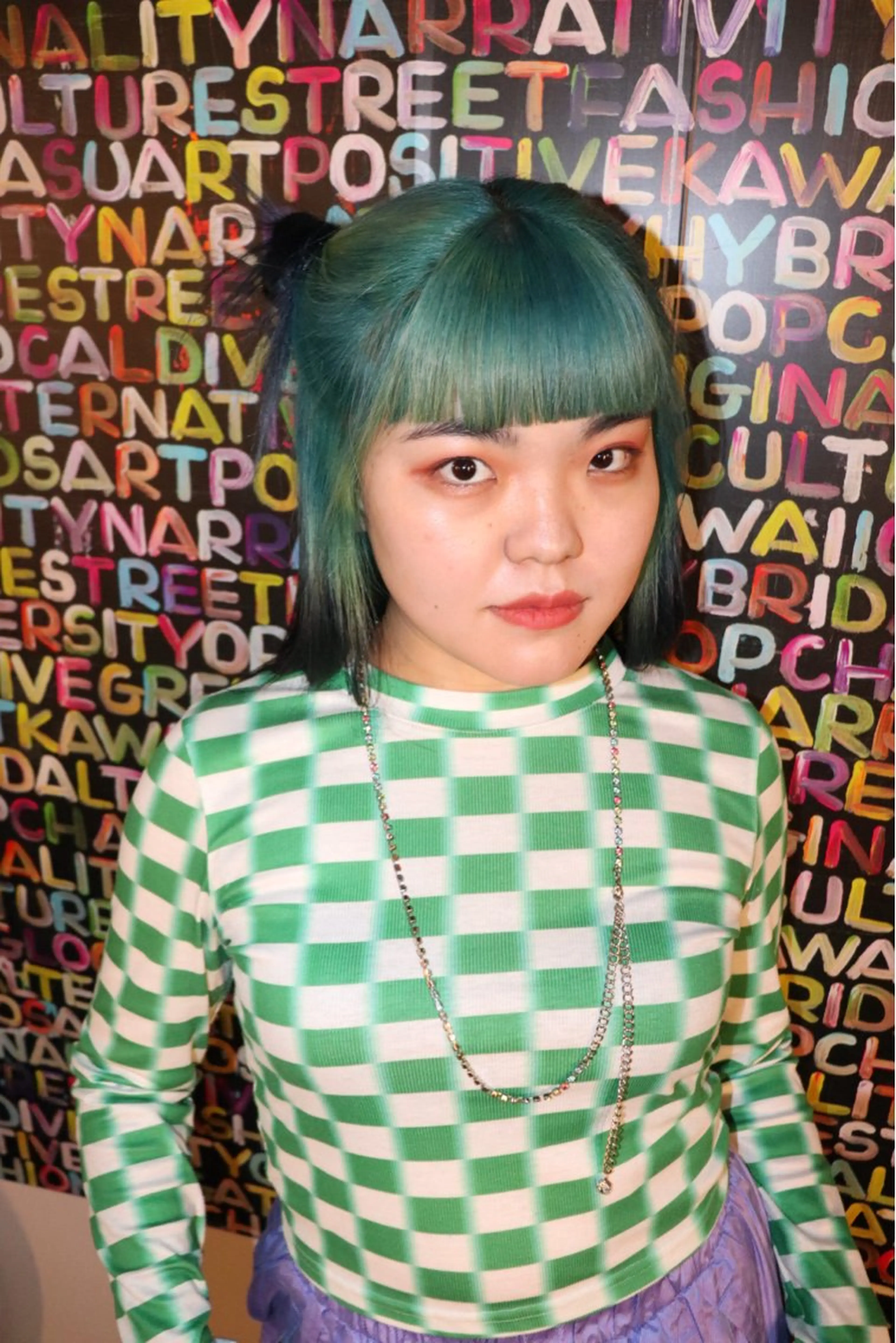 セミロング カラー ヘアアレンジ ヘアカラー @kyoniyy KYONIのヘアスタイル