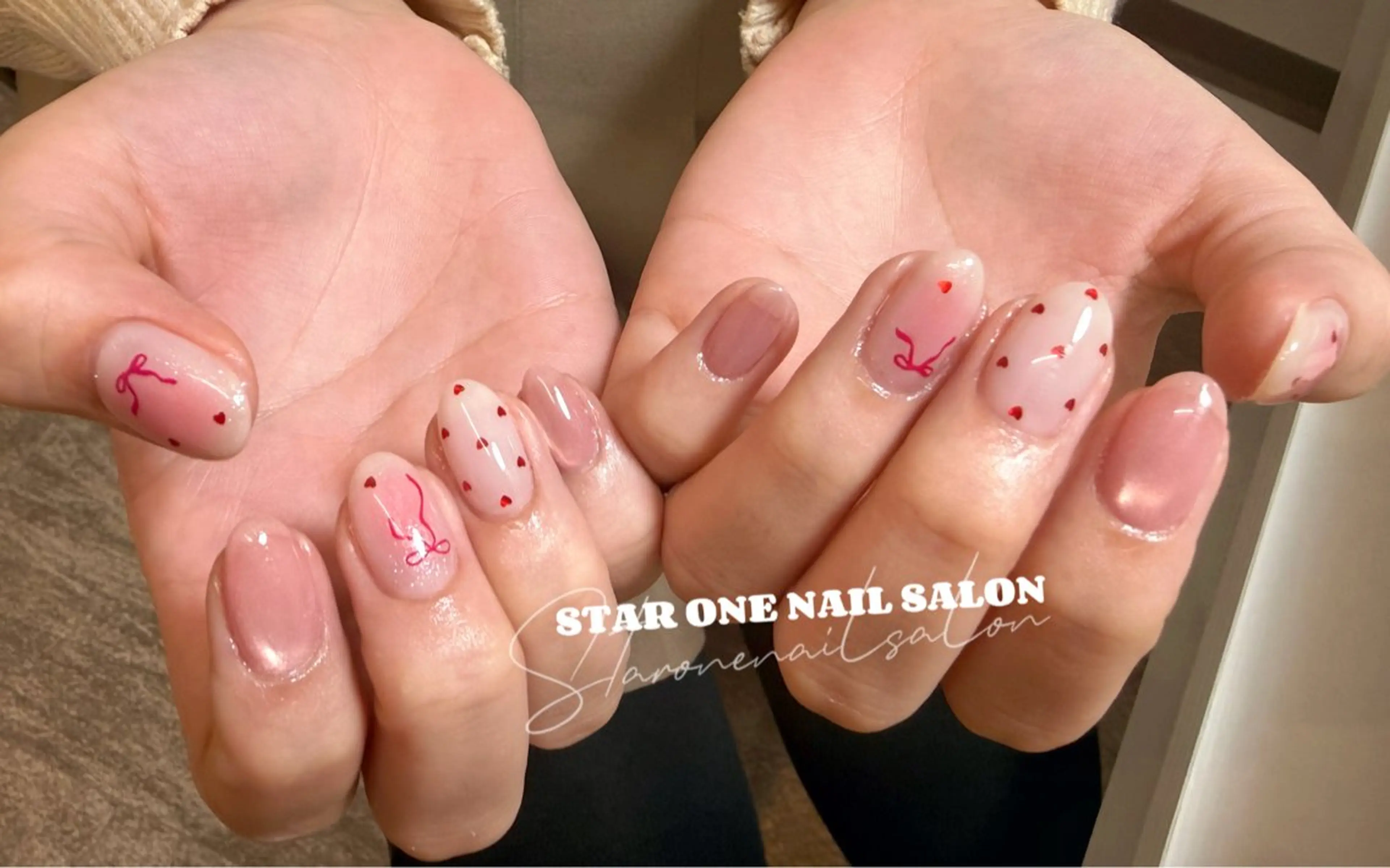 ネイル ハンドネイル 星 あみのネイルデザイン