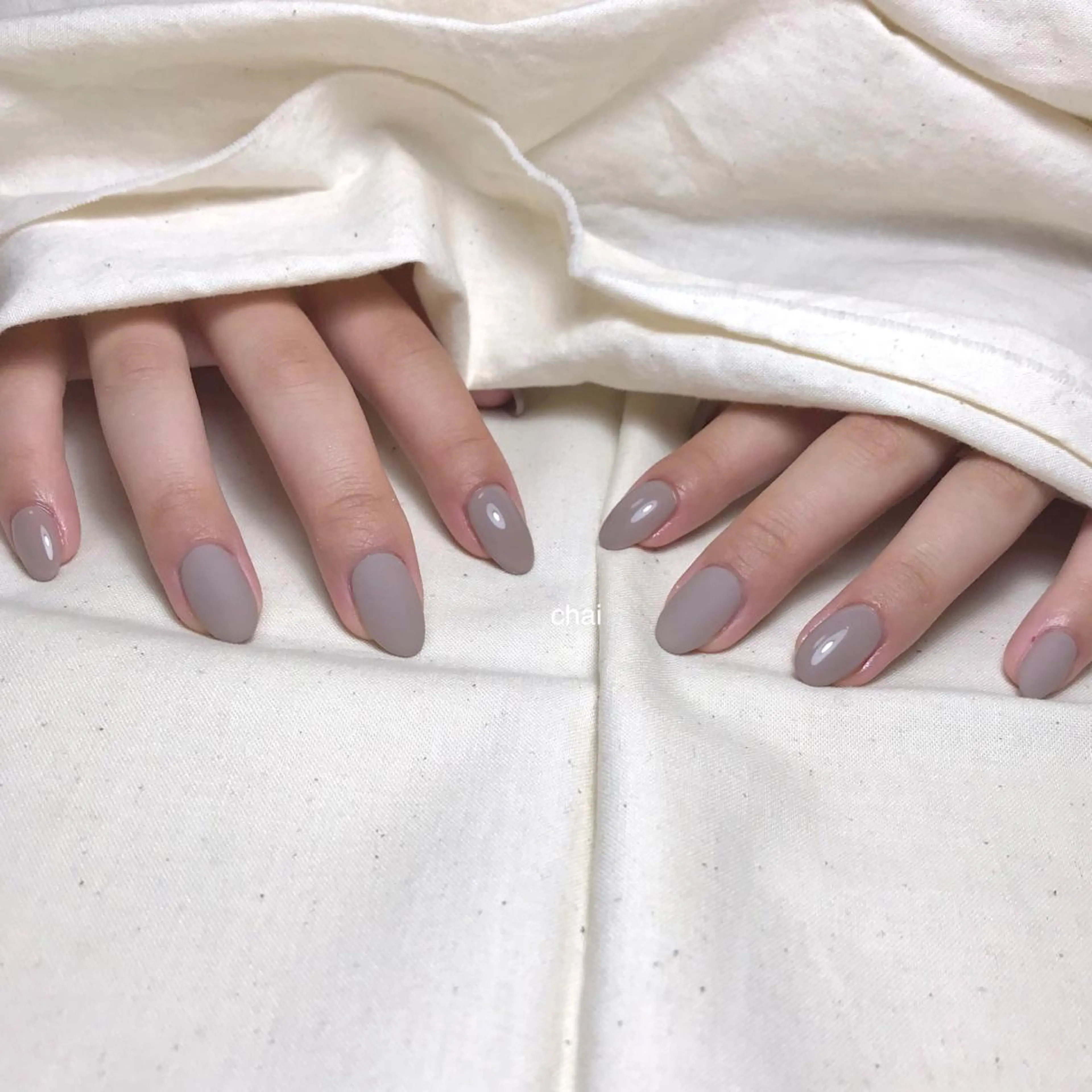 ネイル マットネイル ハンドネイル 💅chainail _aiのネイルデザイン