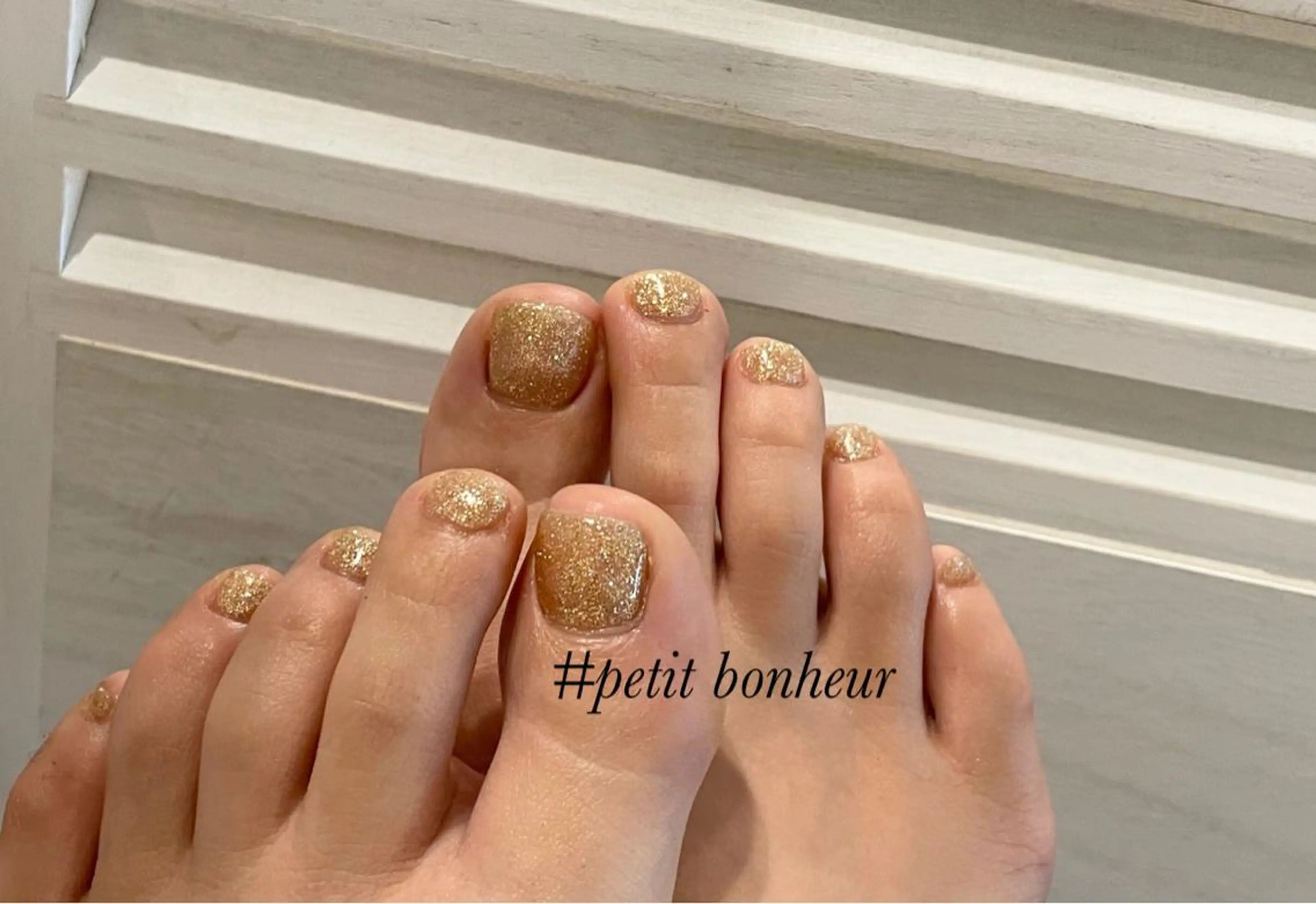 フットネイルワンカラーの写真