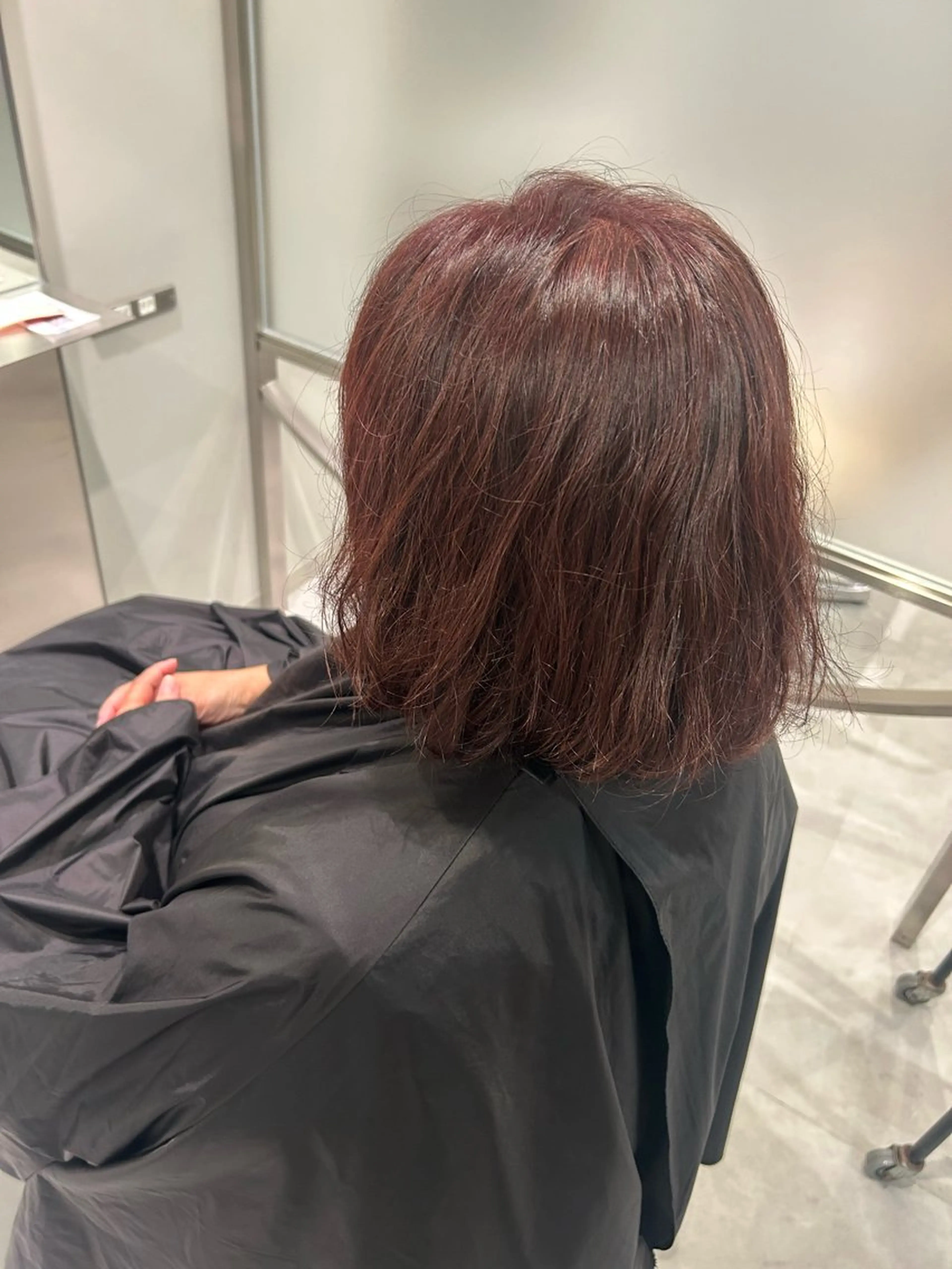 ミディアム ヘアカラー 五十畑 豪のヘアスタイル