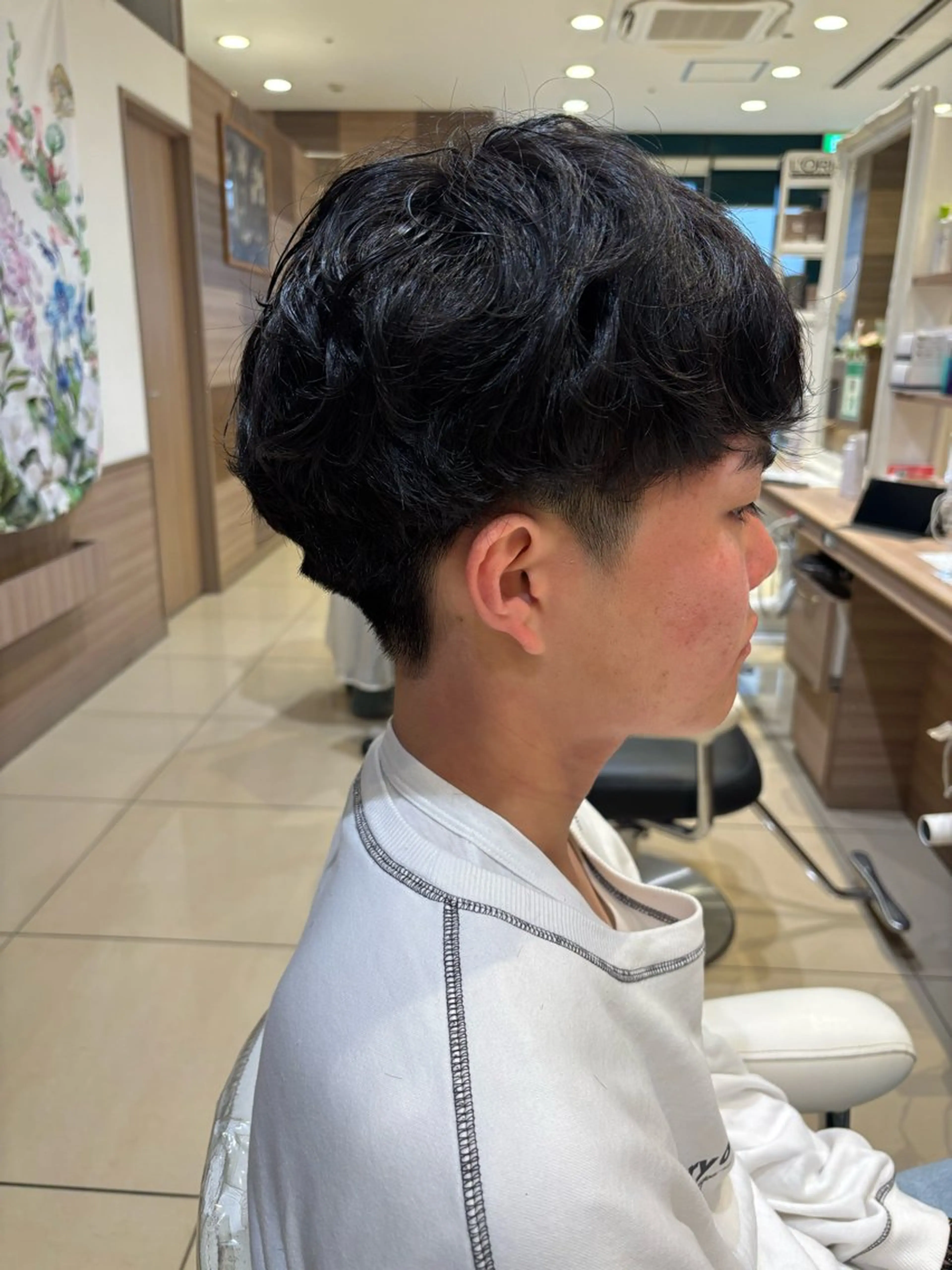 パーマ メンズ まとまる艶髪艶カラー 🤍内田さわか🎀のヘアスタイル