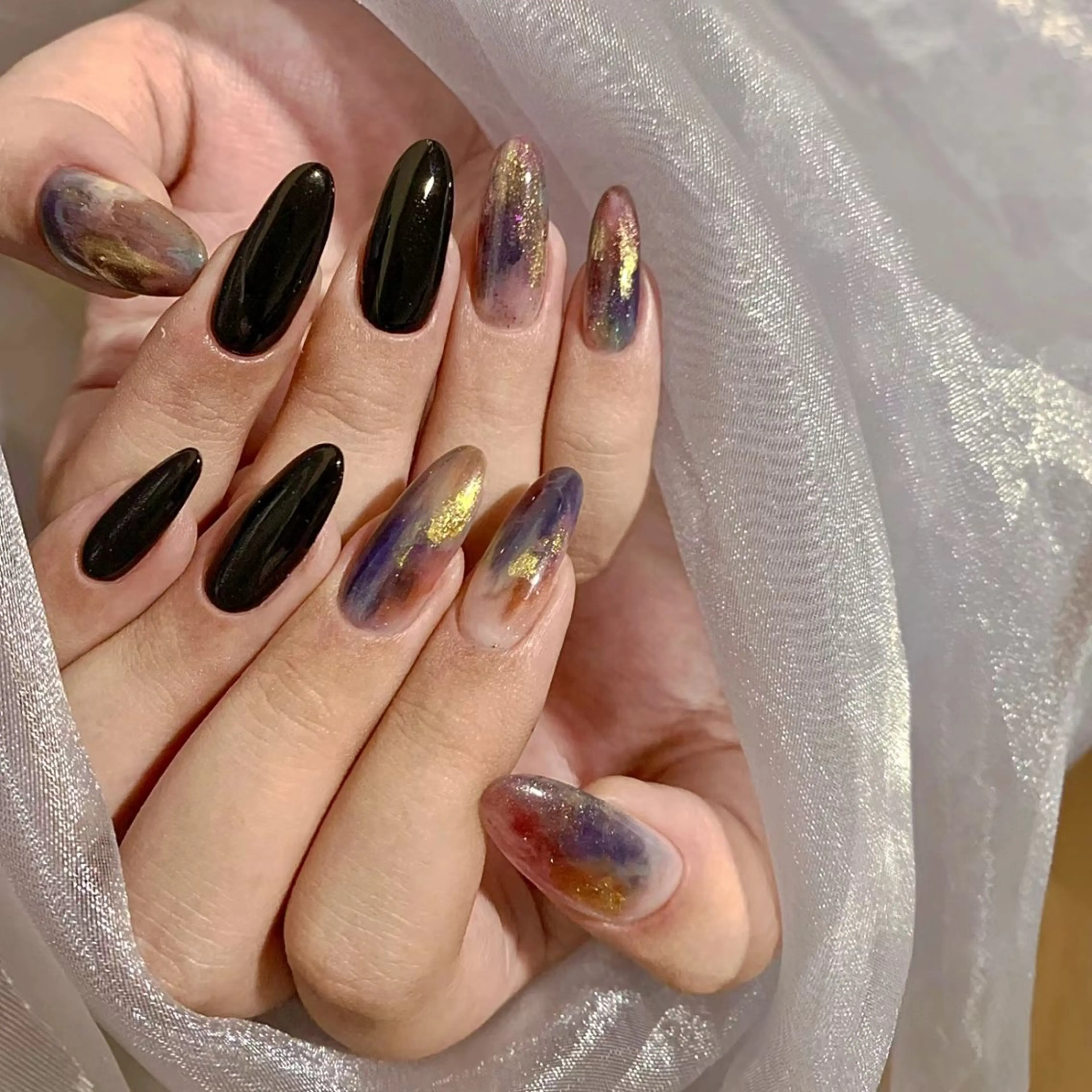 パーマ ハンドネイル 🍑 momo_nailのネイルデザイン