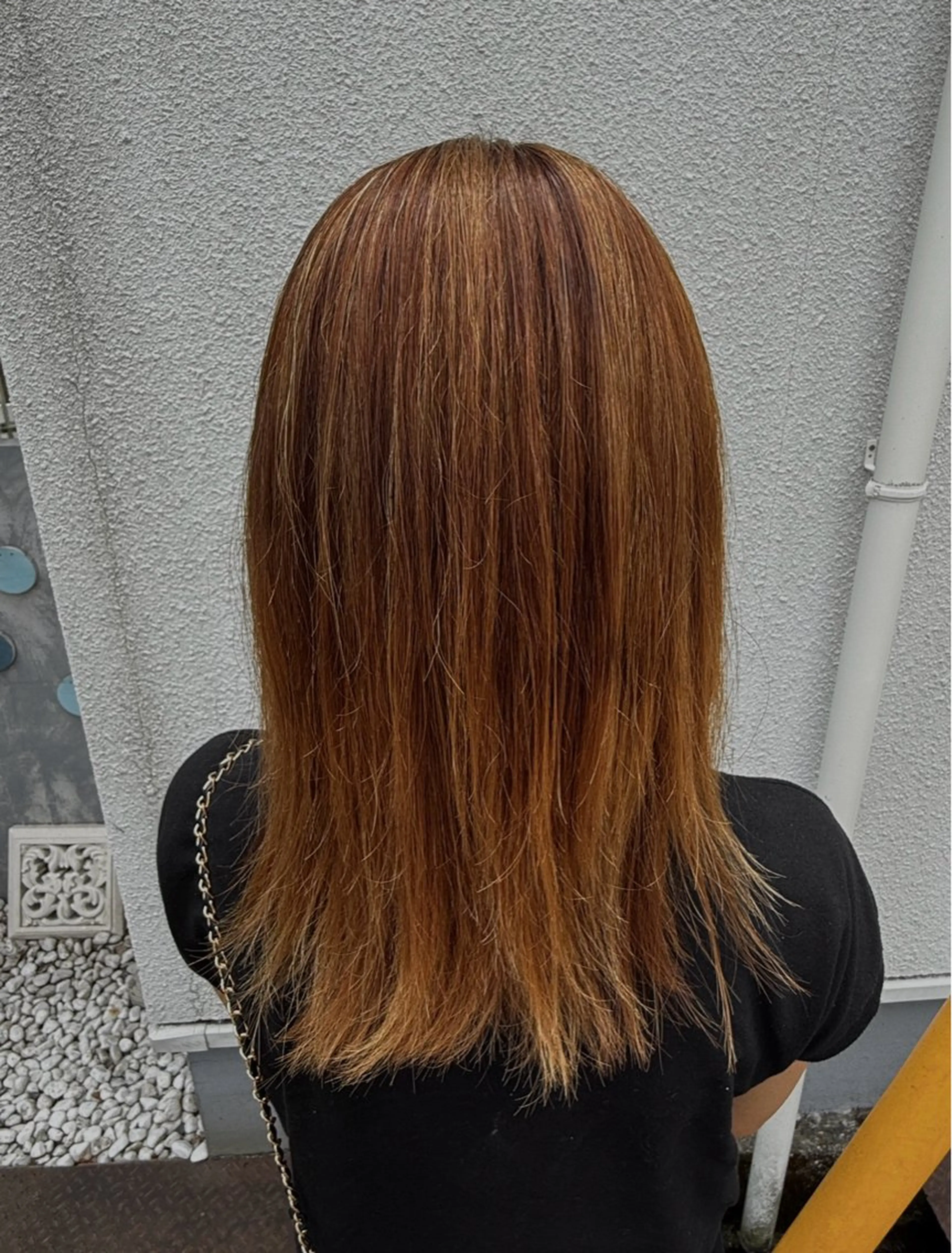 ミディアム カラー ヘアカラー 大立 七夏のヘアスタイル