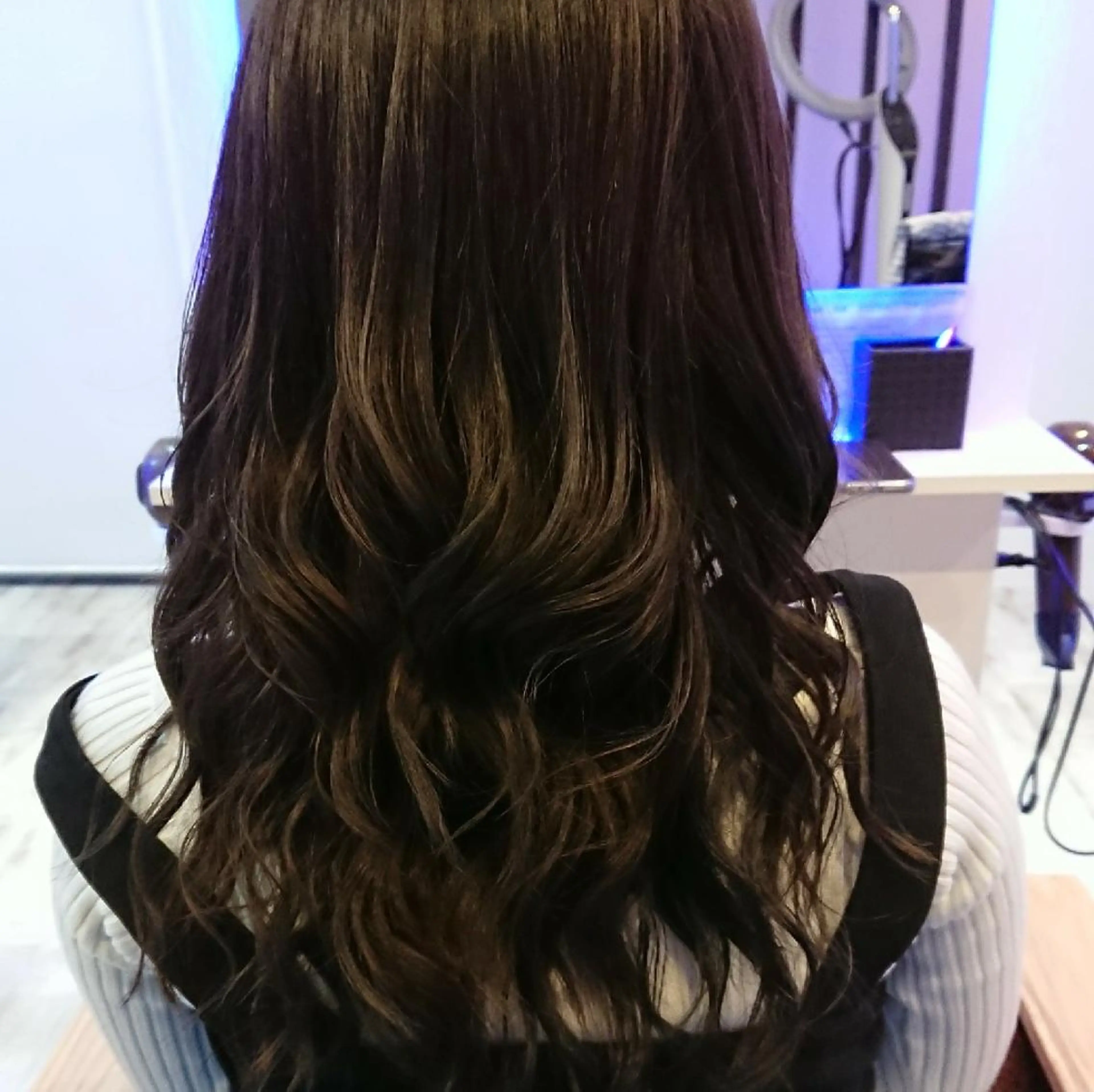 セミロング カラー ヘアアレンジ 小林 伸行のヘアスタイル