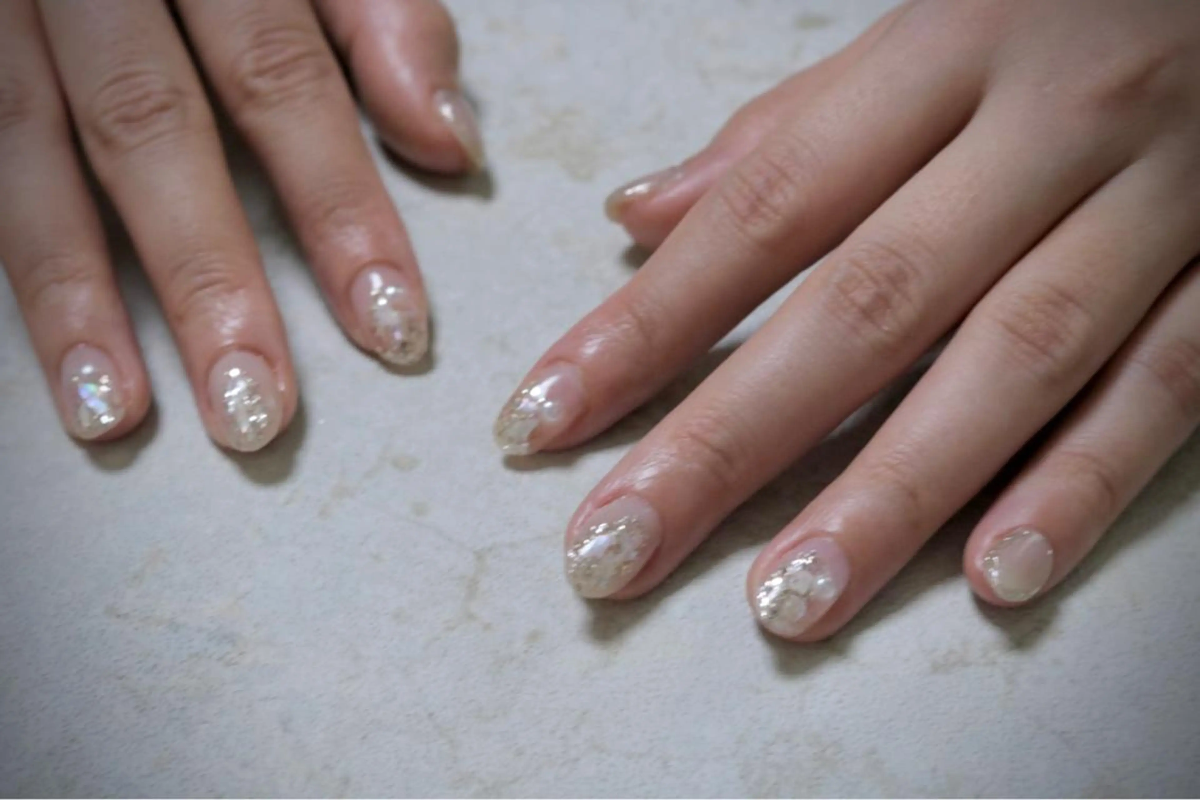 ネイル オーロラネイル カジュアル フラッシュネイル ジェルネイル ラメ(グリッター) ハンドネイル MH Nailのネイルデザイン