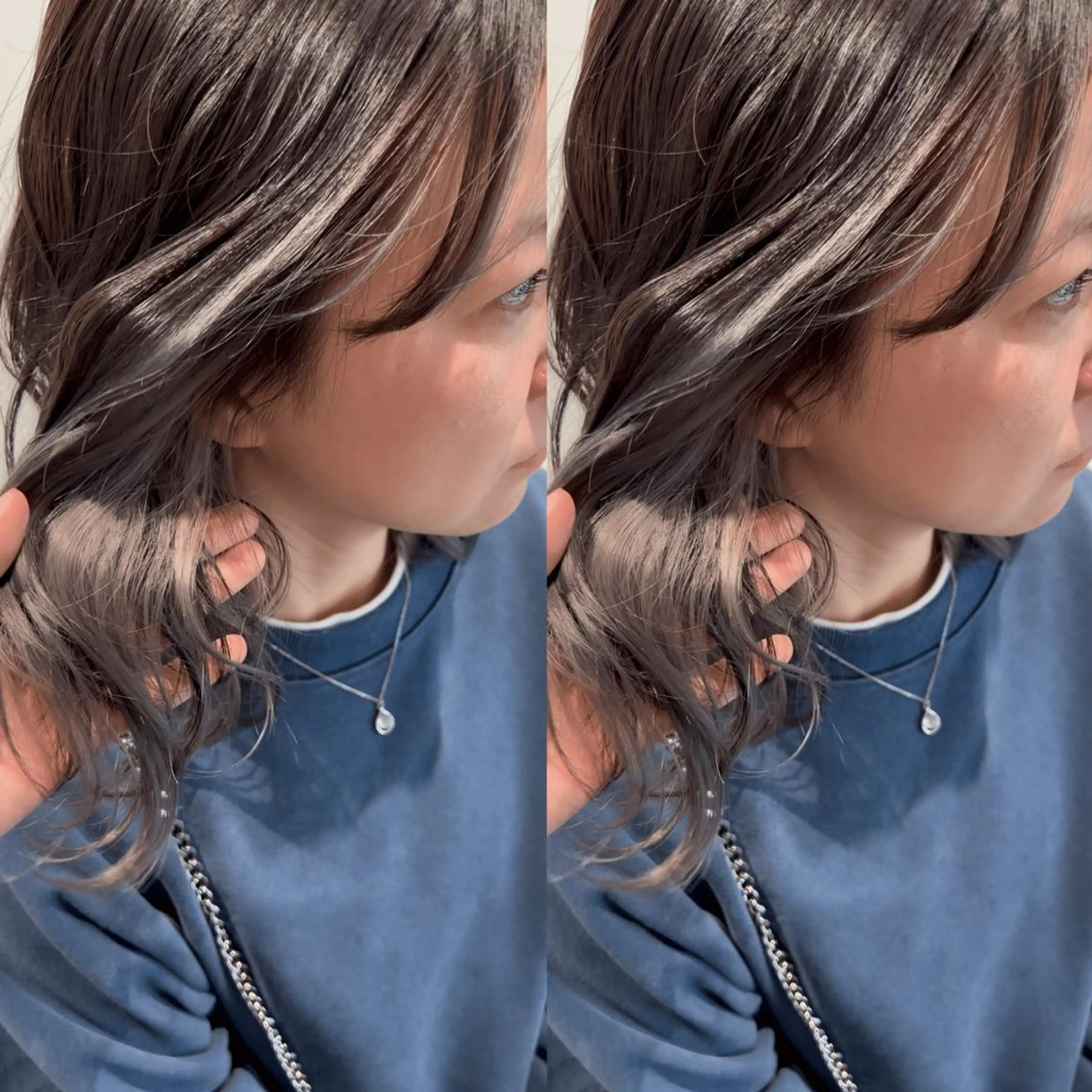 ミディアム sara中谷 哲のヘアスタイル