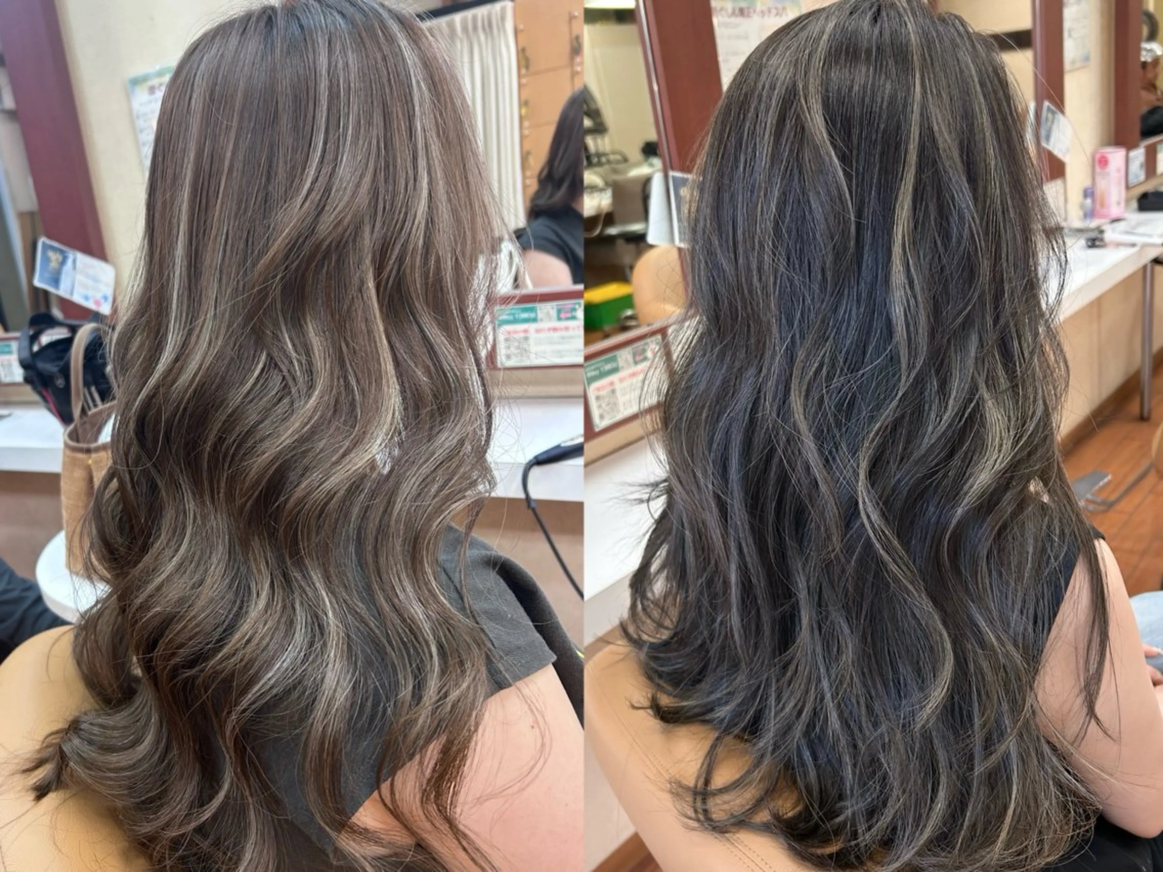 ロング ハイライト ヘアカラー 濱川 良栄のヘアスタイル