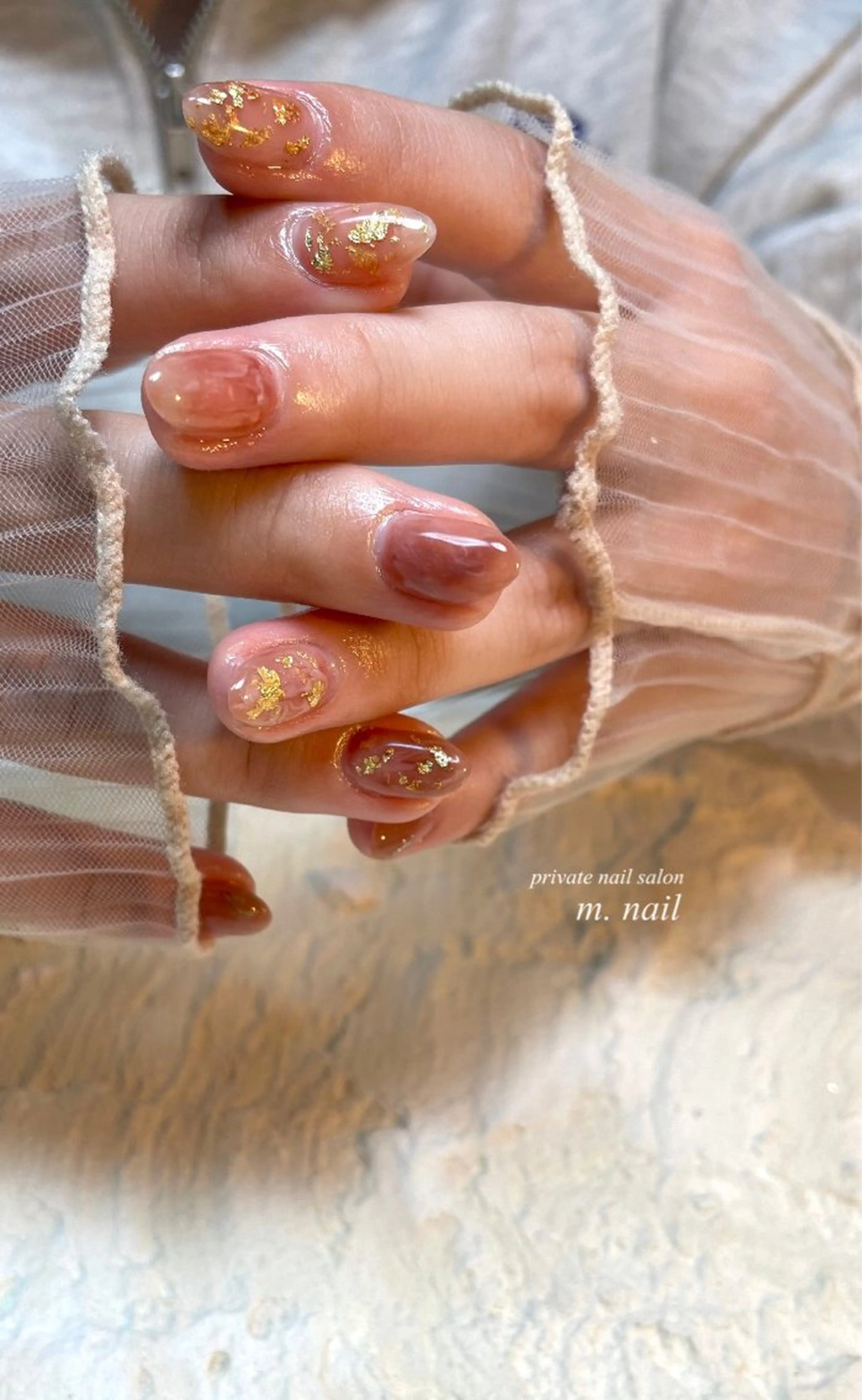 ネイル ニュアンスネイル シンプルネイル ハンドネイル m.nail salonのネイルデザイン