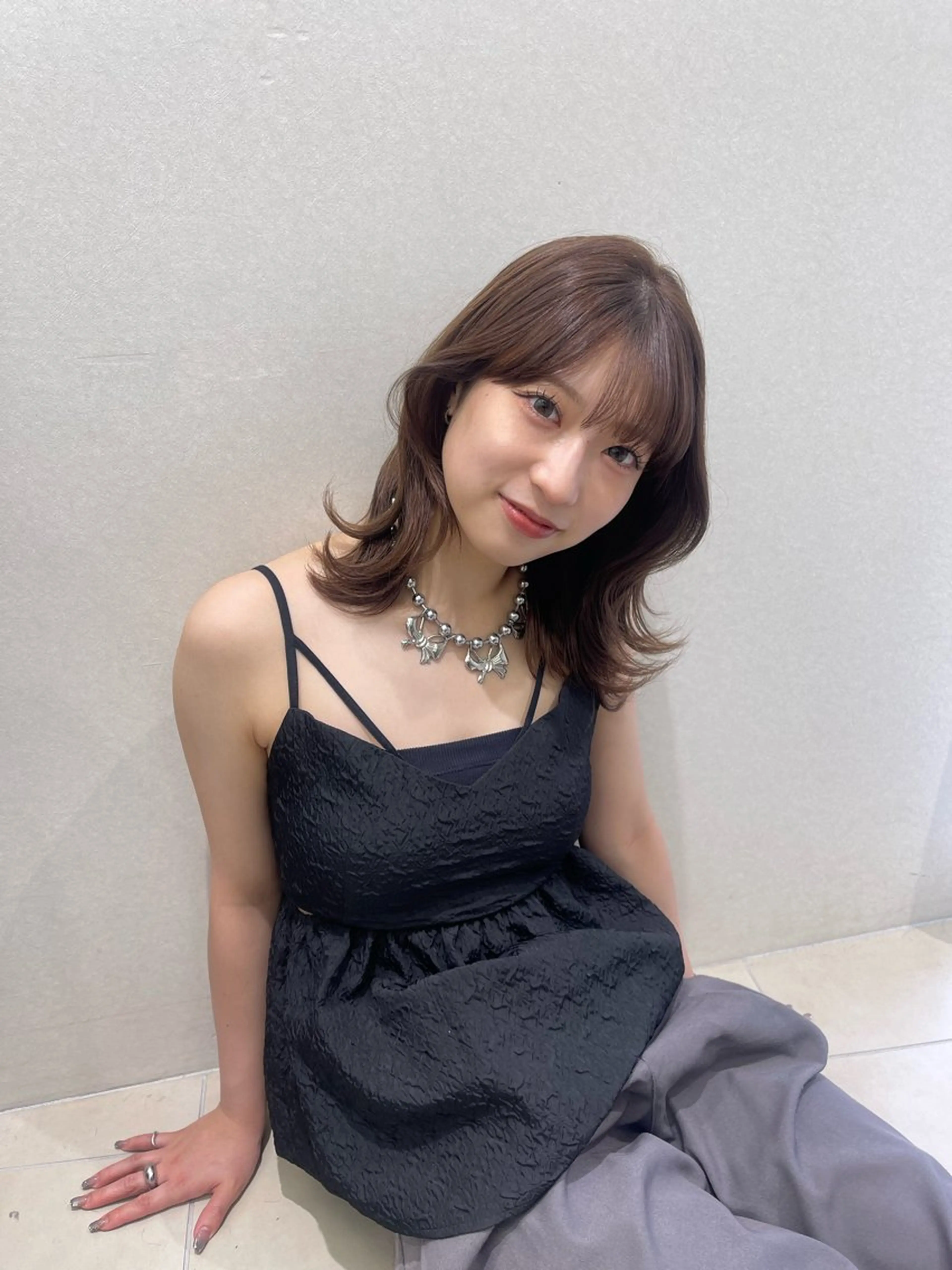 ミディアム 韓国風ヘア トリートメント 酸熱トリートメント 銀座☀️ボブ美容師 佐藤ルイのヘアスタイル