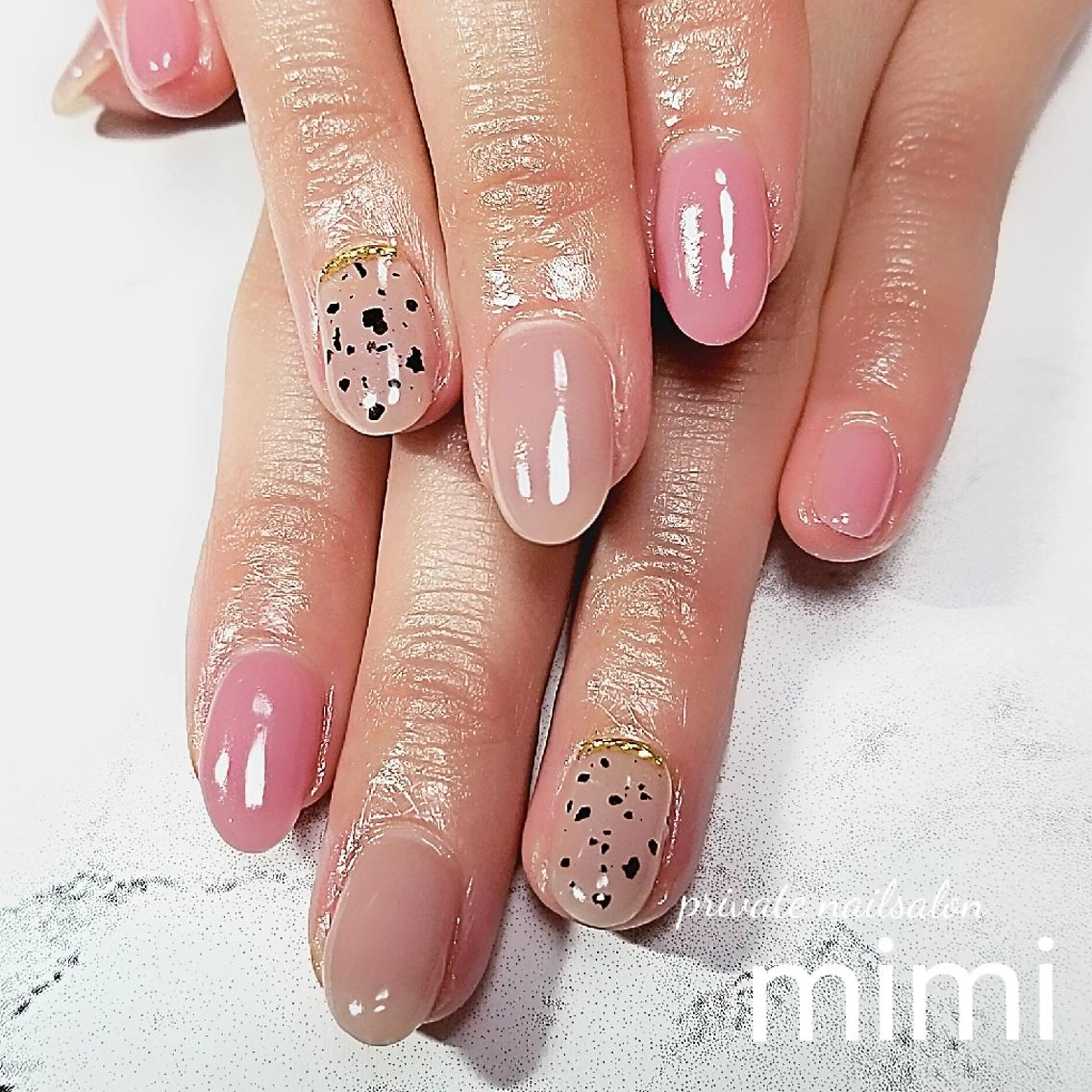 ネイル シンプルネイル 博多ネイル ｍｉｍｉのネイルデザイン