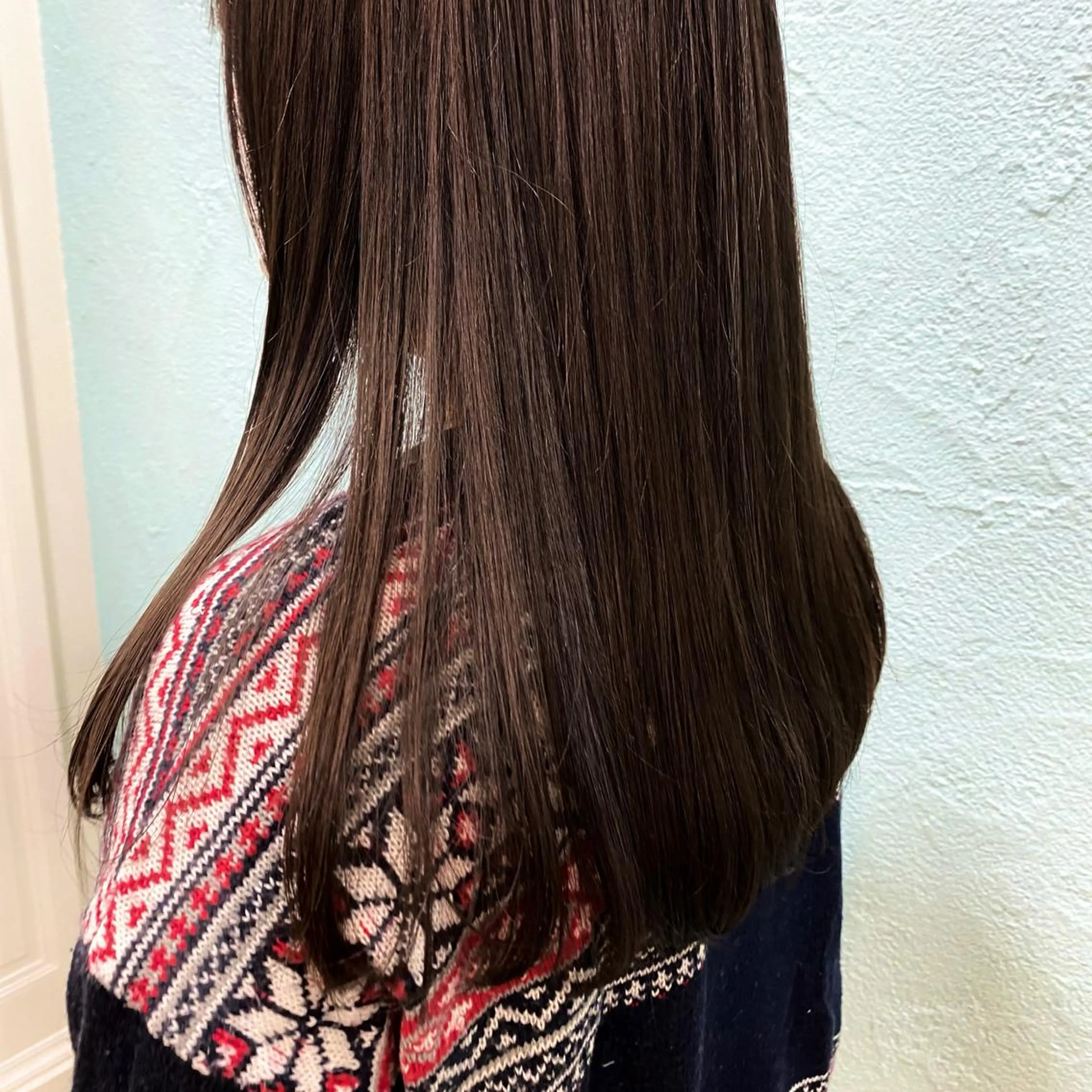セミロング カラー 菜 摘のヘアスタイル