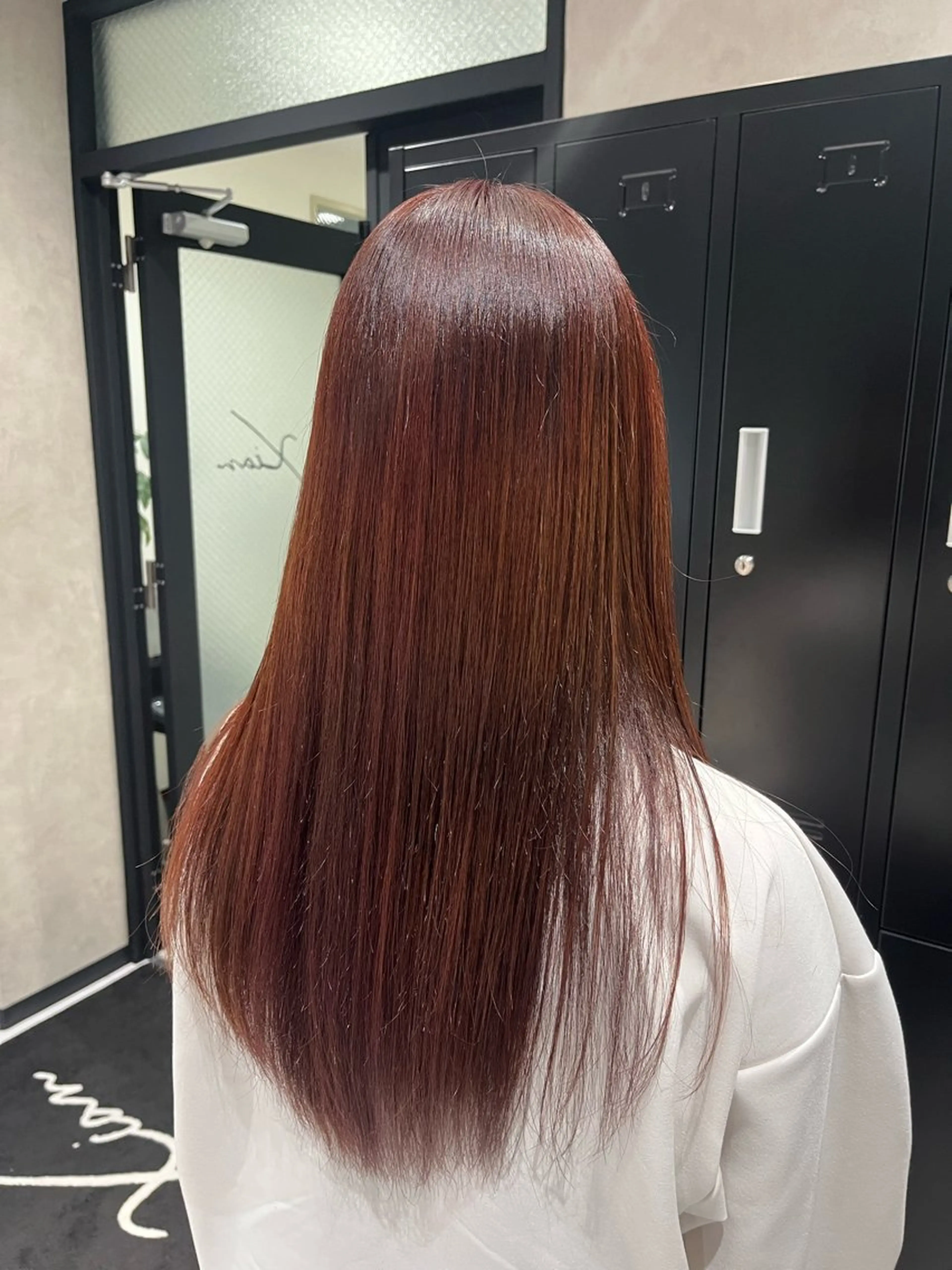 ロング カラー 透明感カラー 髪質改善 縮毛矯正 ヘアカラー 《.Xian》ナツミ /ボブ/顔周りカットのヘアスタイル