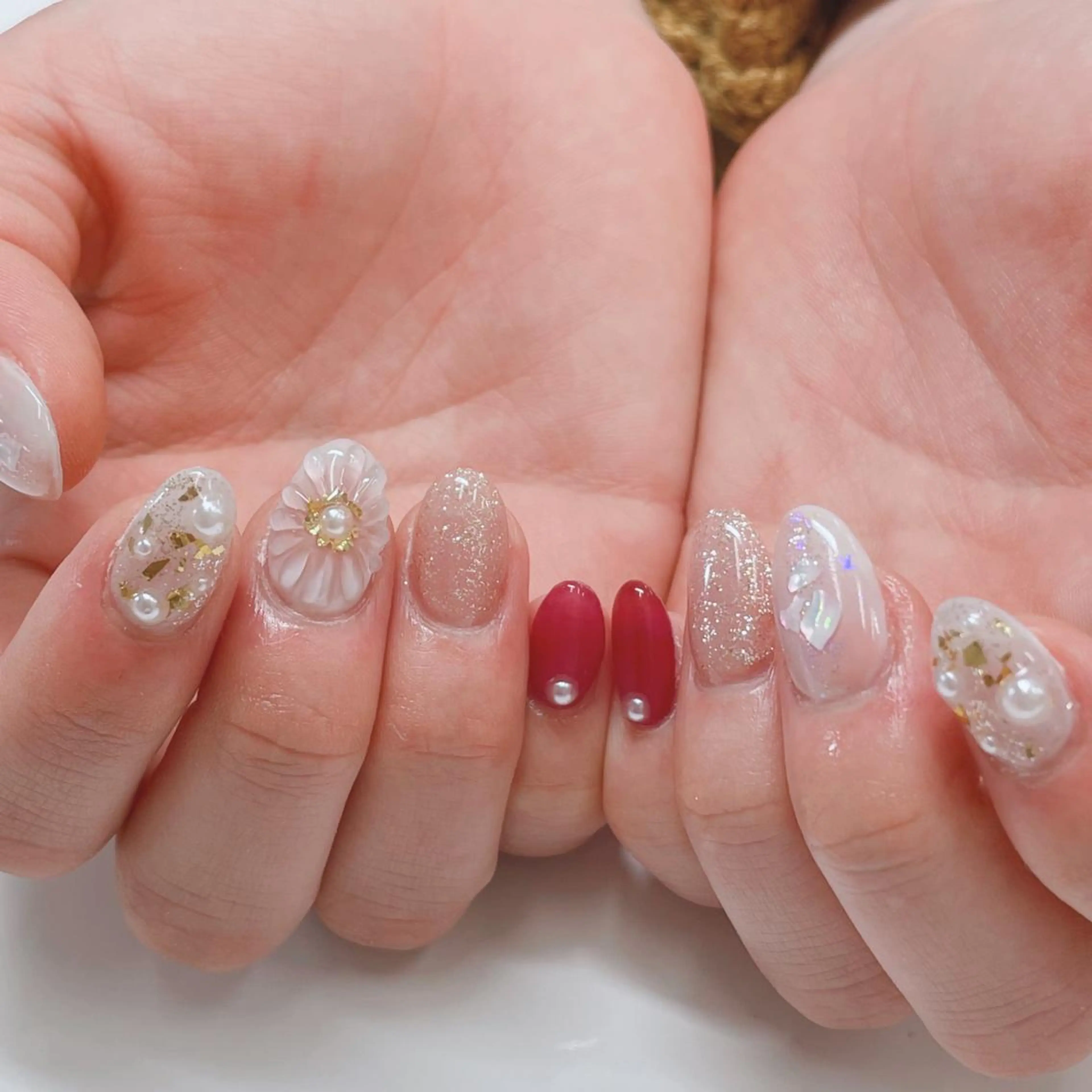 ショート ネイル ニュアンスネイル nailsalon 220momokaのネイルデザイン