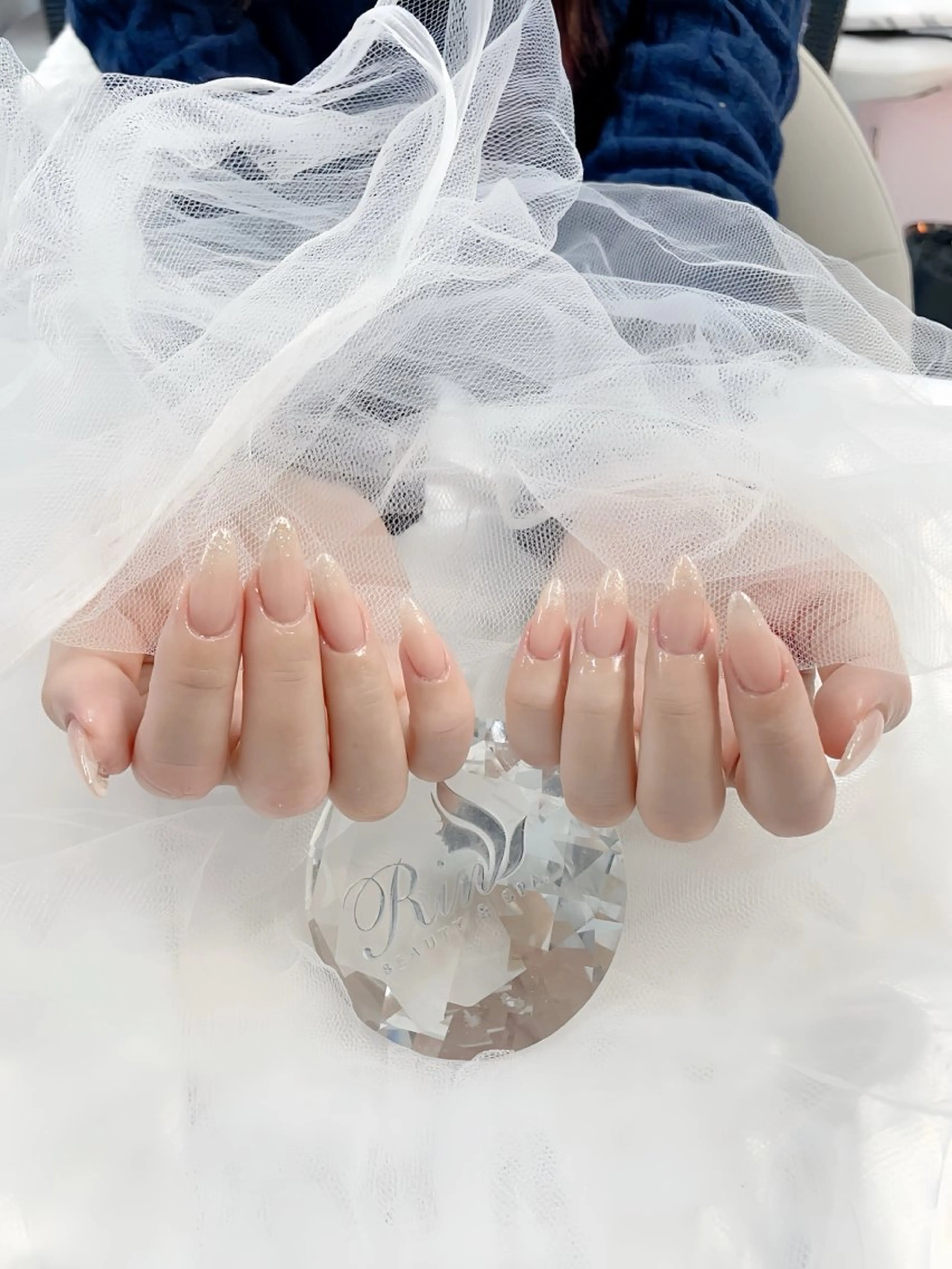 ネイル ボルドー フレンチネイル グラデーション キラキラネイル 韓国ネイル ハンドネイル Rin Nail Shinokuboのネイルデザイン