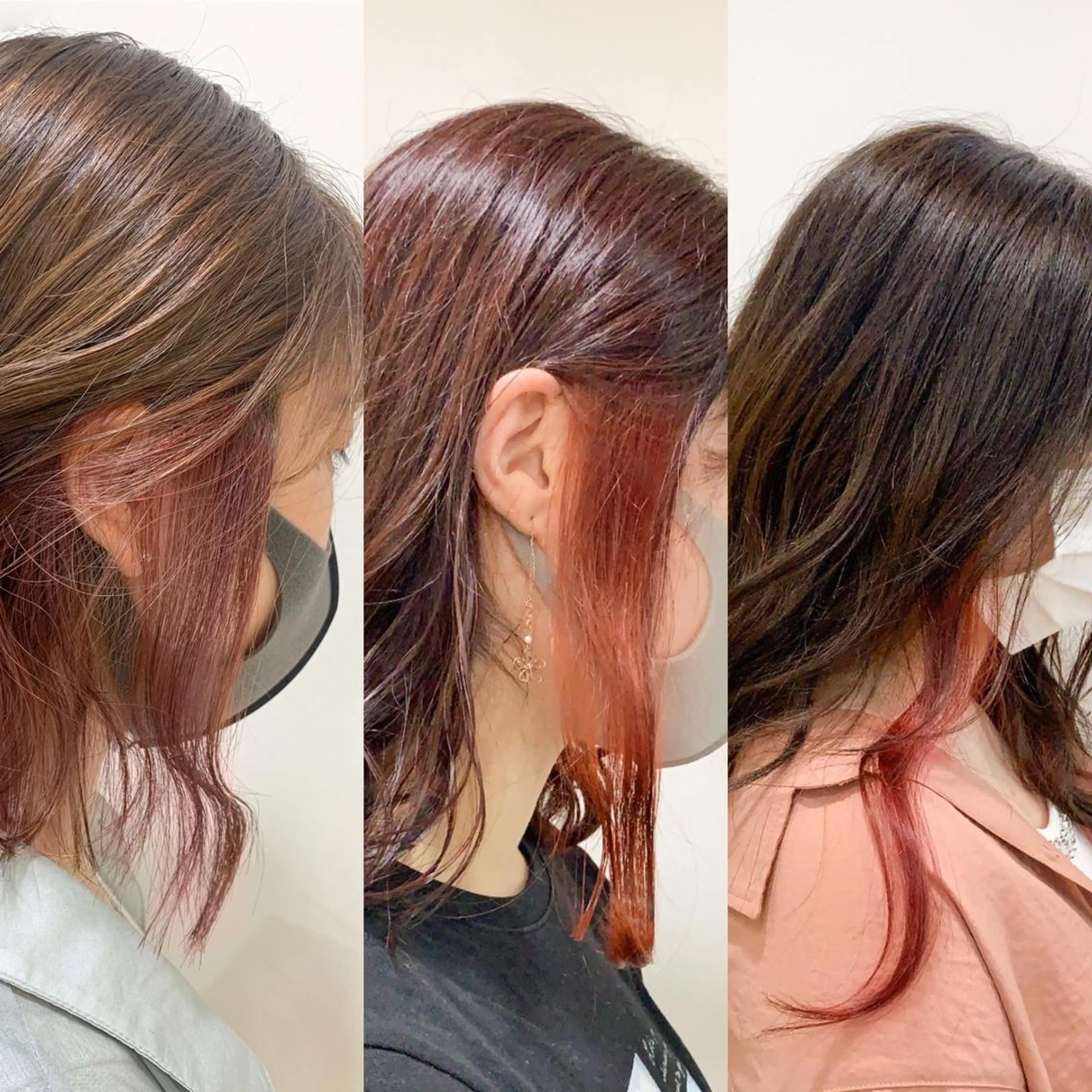 ミディアム カラー 縮毛矯正/髪質改善 /韓国風　山川春輝のヘアスタイル