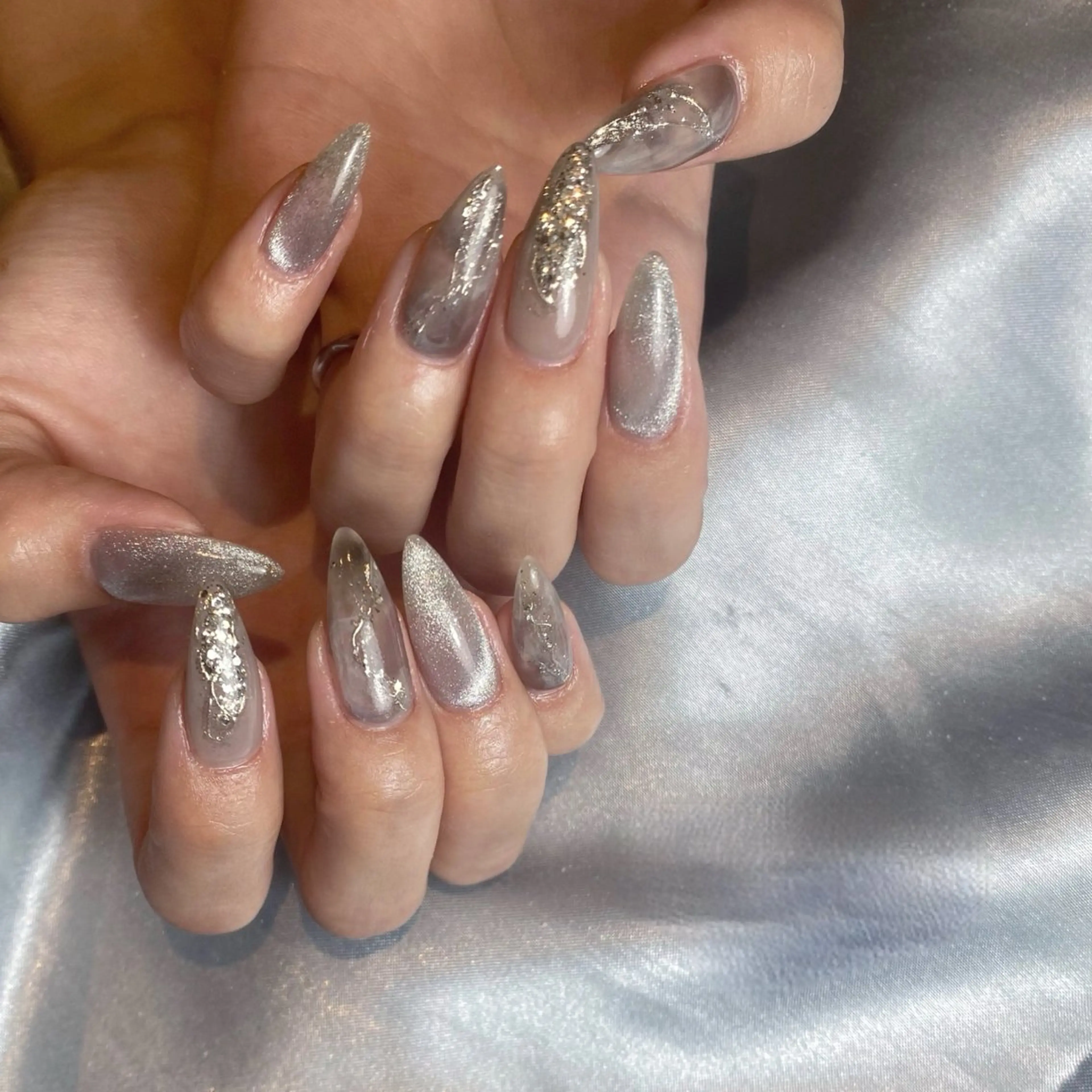 ネイル アートネイル スカルプネイル nail solon joieのネイルデザイン