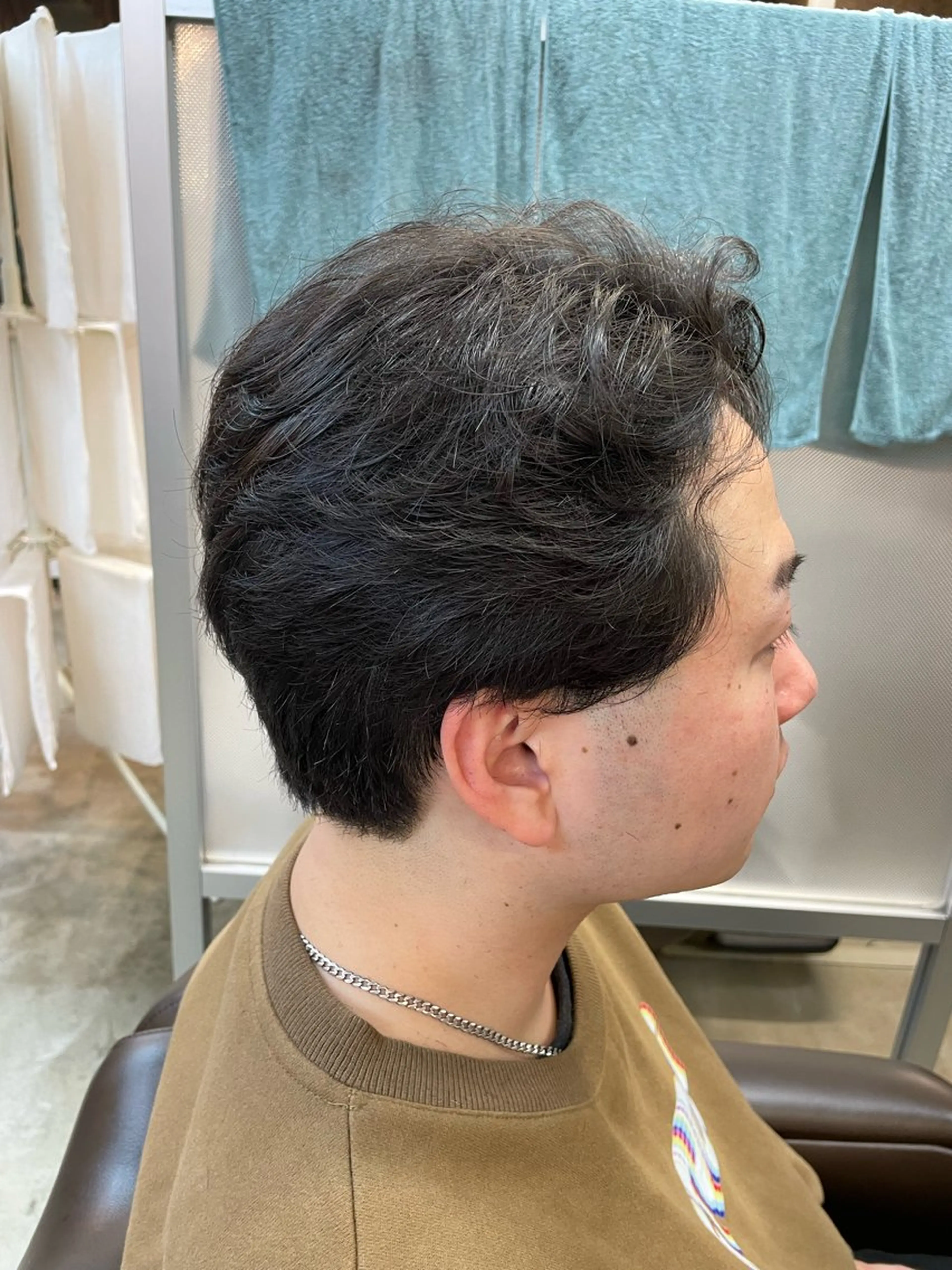 ショート メンズ メンズパーマ特化 カバヤマ　リョウのヘアスタイル