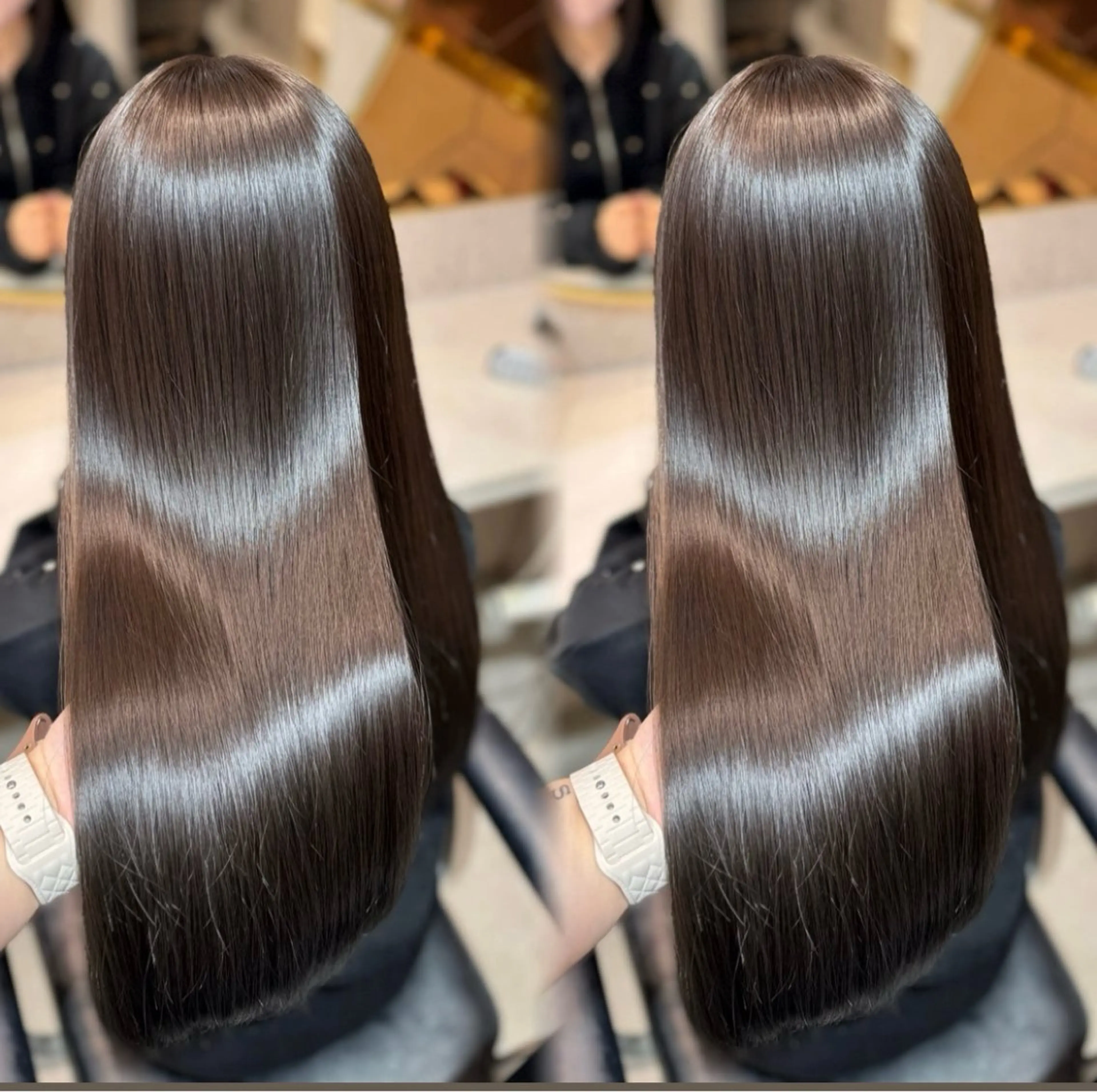 ･*·̩͙꒰ঌ4月限定 ໒꒱·̩͙美髪縮毛矯正＋1step treatment🤍ྀི 超音波アイロン付き🎀の写真