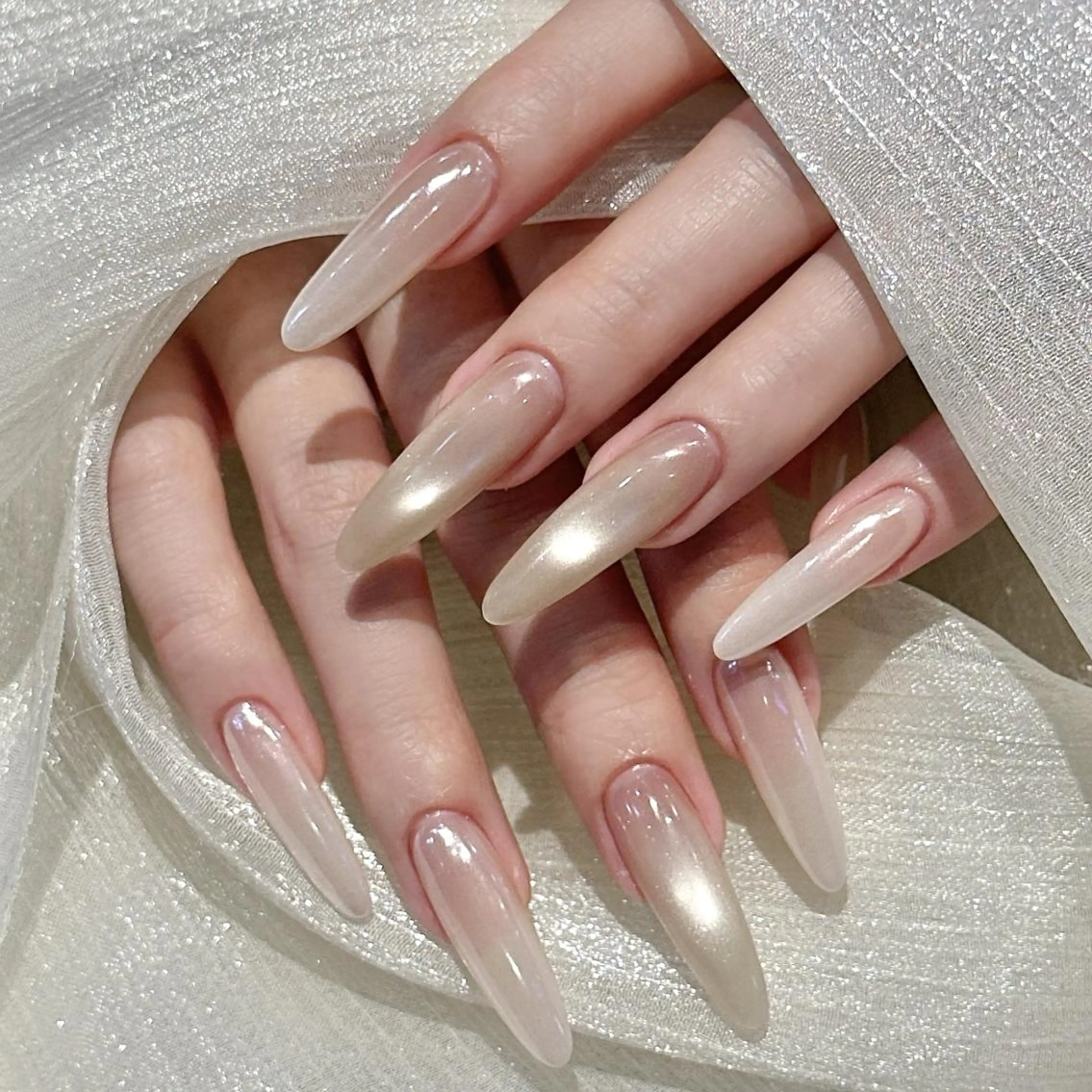 ネイル 🍑長さだし ワンホン💅モモコのネイルデザイン