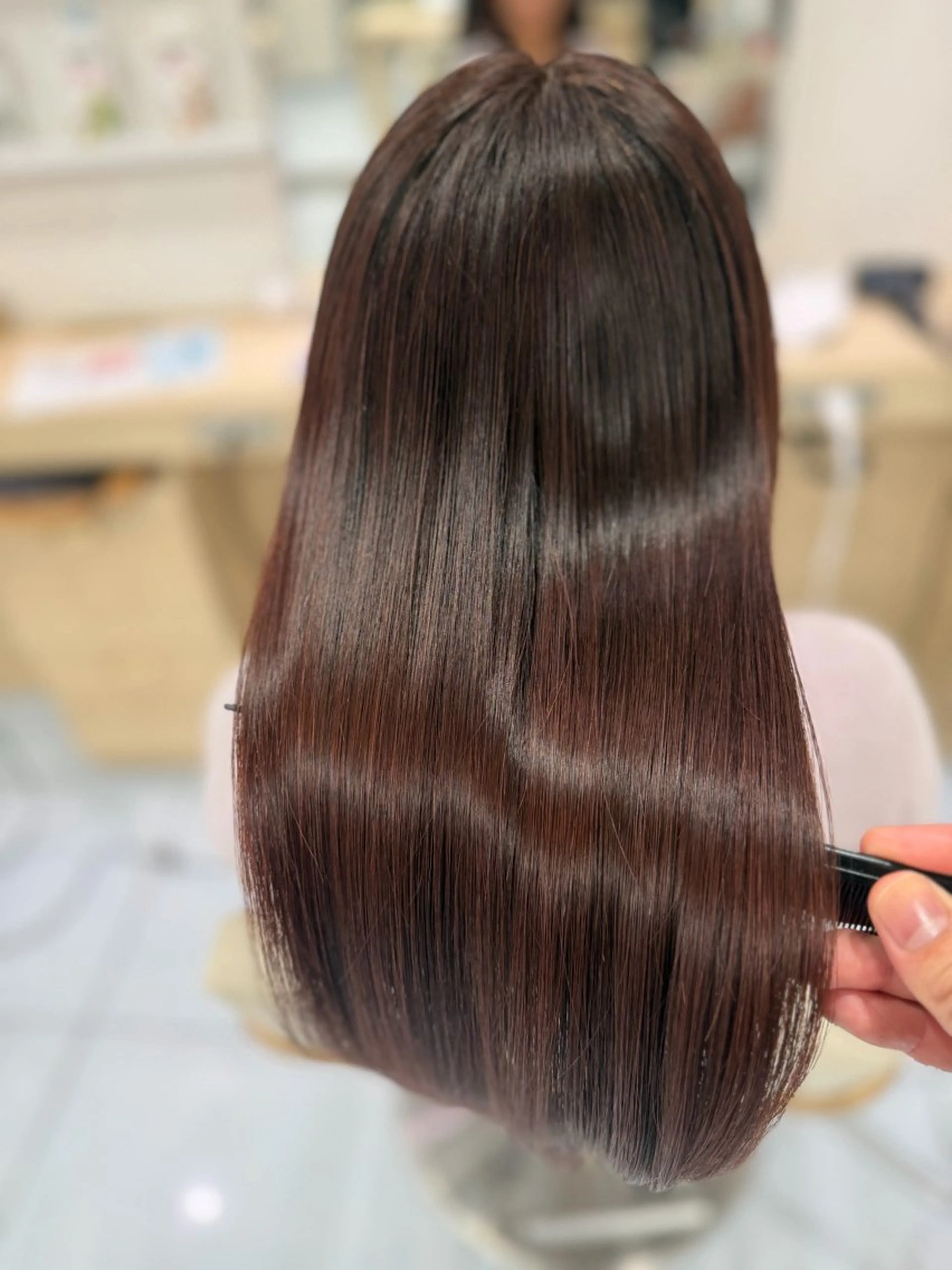 ロング パーマ カット 縮毛矯正 トリートメント 髪質改善/縮毛矯正 /ブリーチ矯正/岡部のヘアスタイル