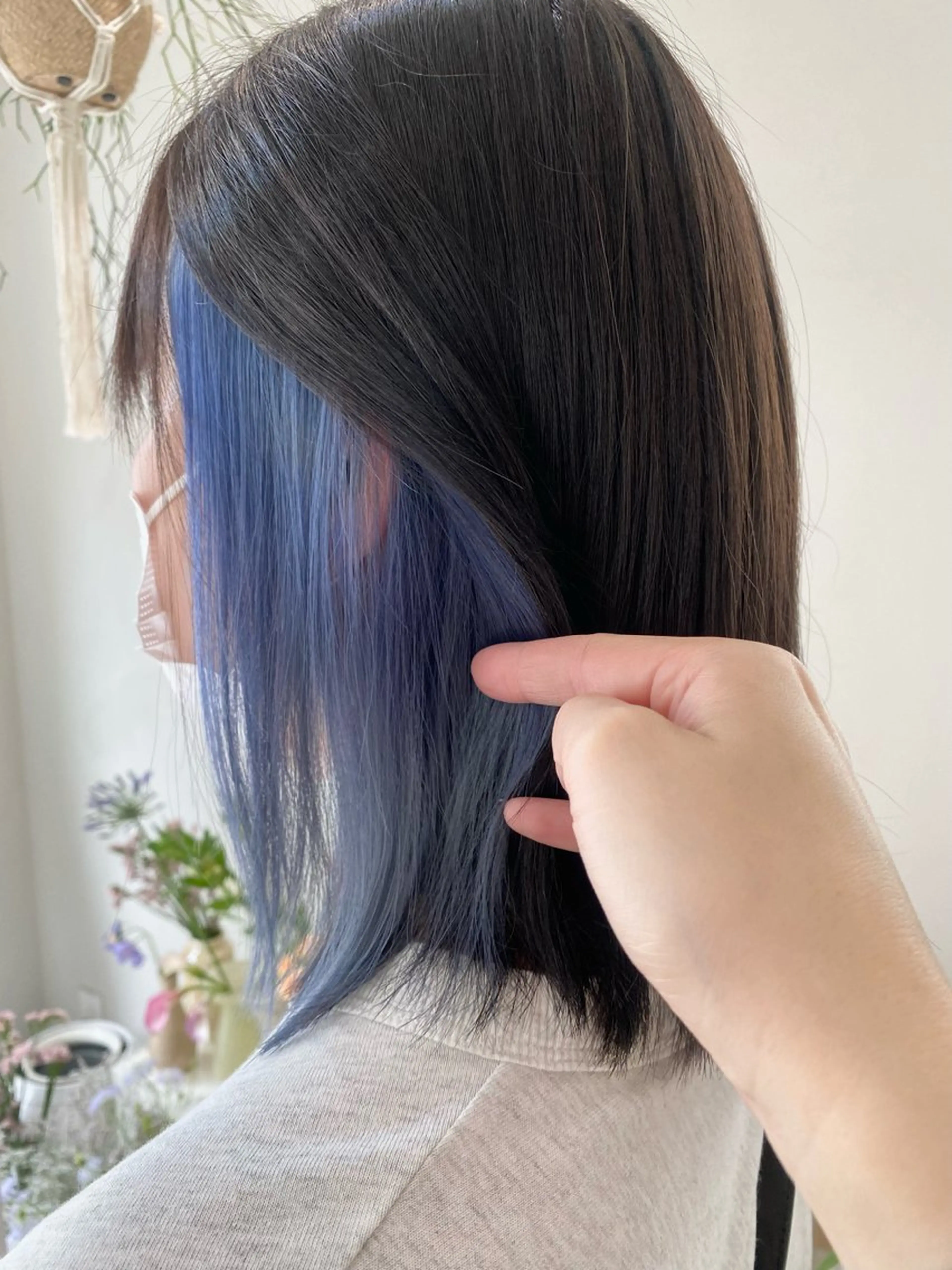 ミディアム カット ヘアカラー トリートメント 🪻花屋併設🪻秀島 有紀のヘアスタイル