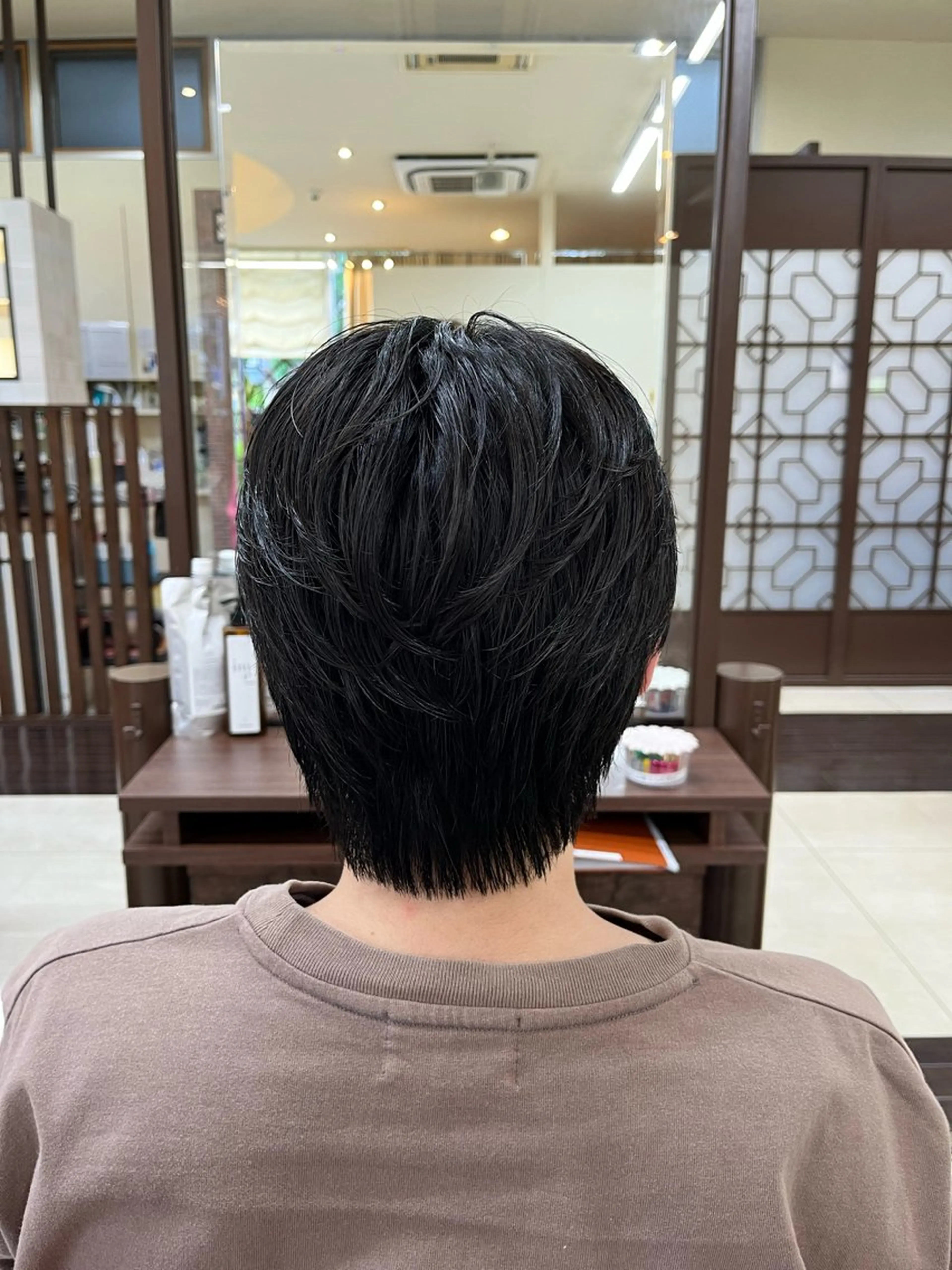 ショート パーマ メンズ センターパート メンズパーマ メンズウルフカット ウルフカット ニュアンスパーマ 🧊メンズ特化🧊 高木航希のヘアスタイル