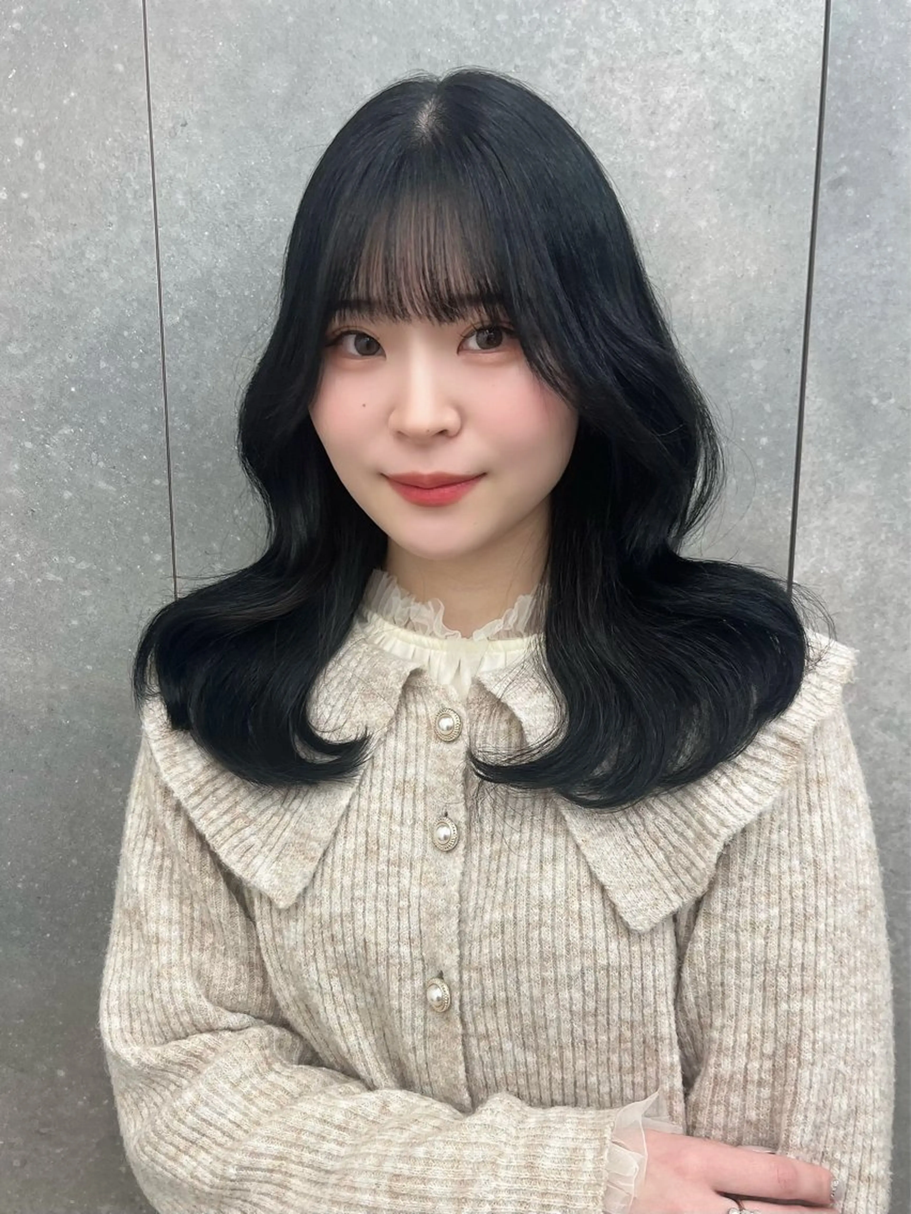 セミロング ヘアカラー のあ/カットモデル/ 縮毛矯正モデルのヘアスタイル