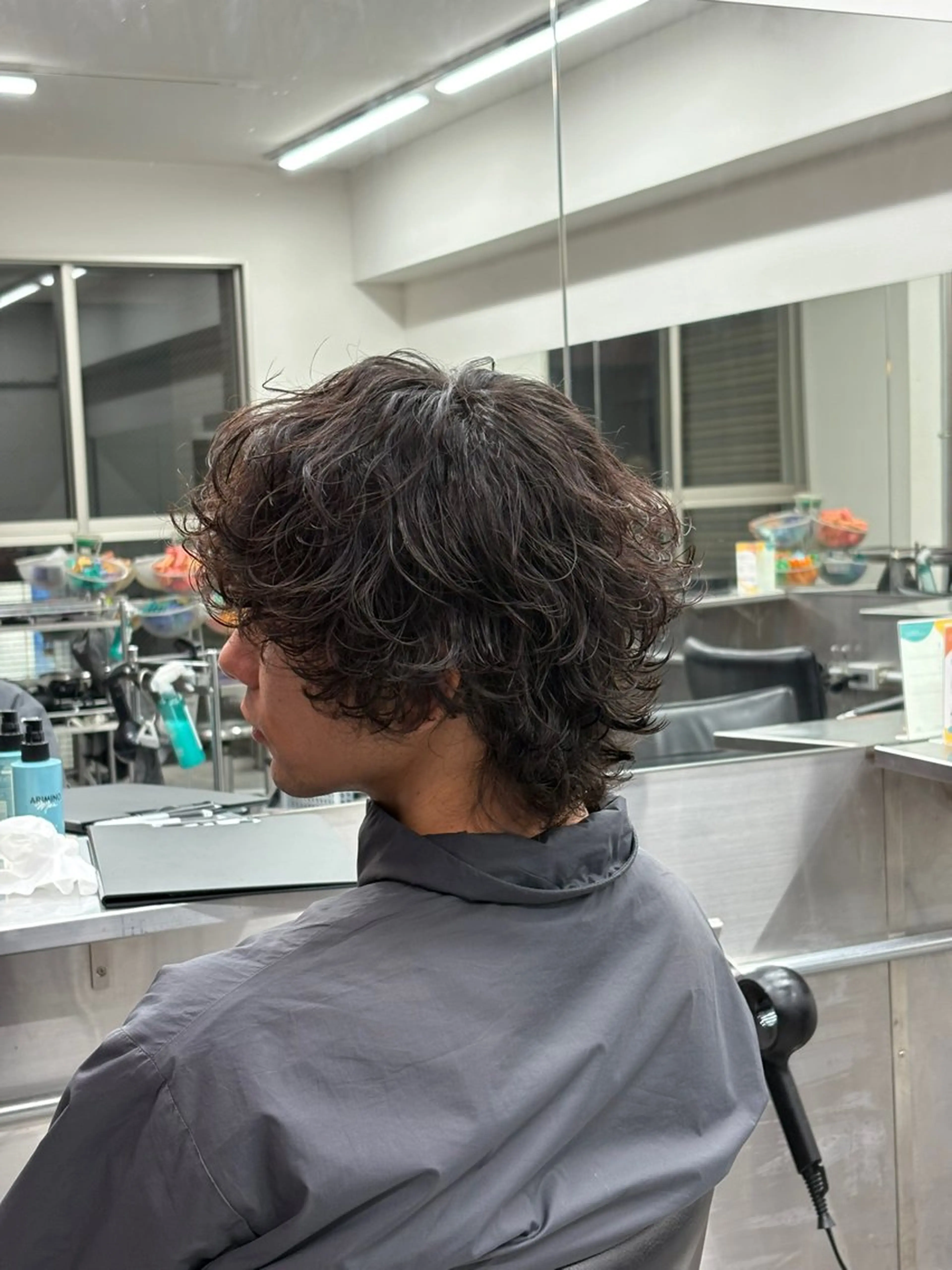 ミディアム カラー パーマ メンズ カット パーマ トリートメント ヘアセット 🔥最強メンズ特化/ パーマの達人🔥風見のヘアスタイル