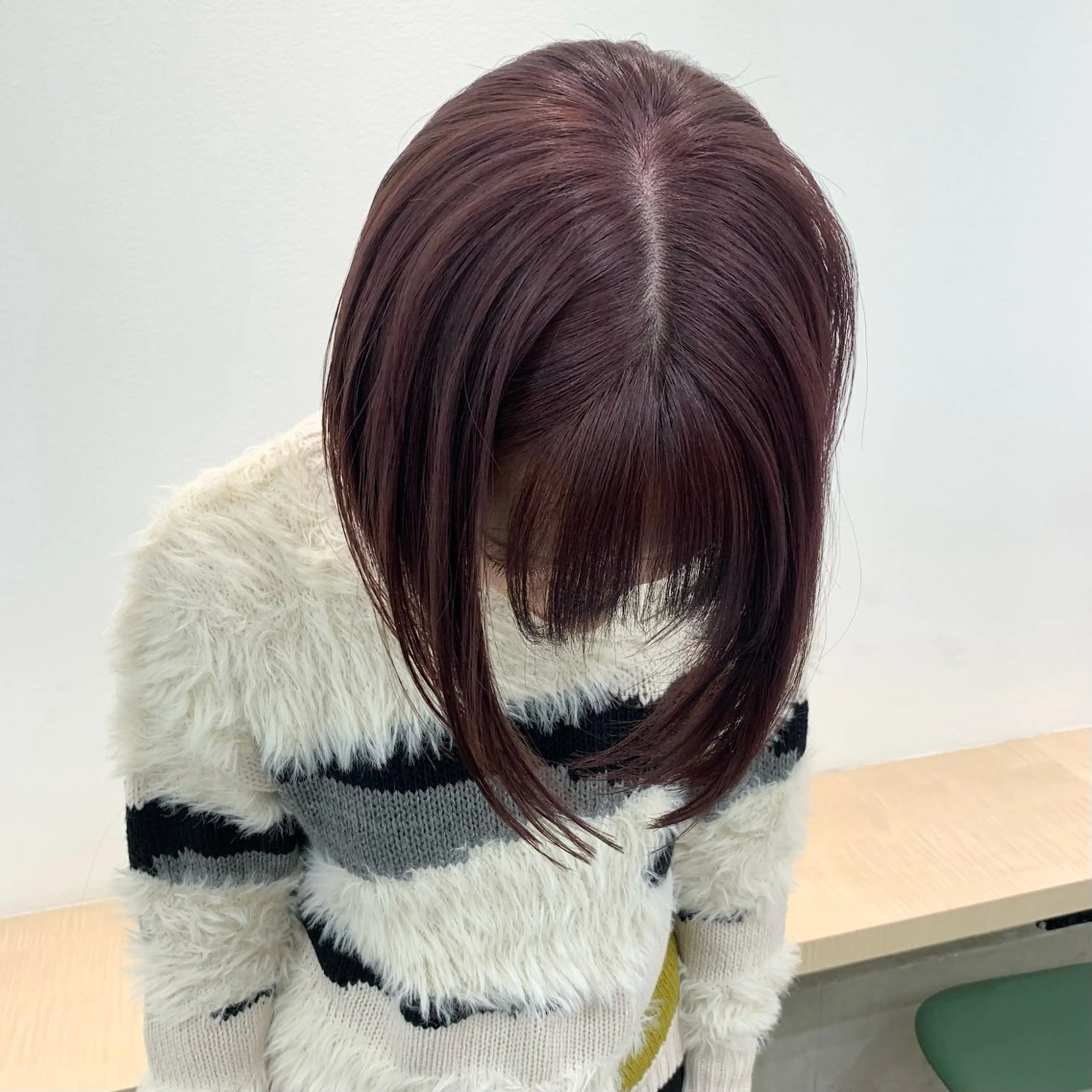ショート カラー ヘアアレンジ ラベンダーカラー ラベンダーピンク ピンクカラー パーマ/暖色/ボブ イワタテ🇰🇷のヘアスタイル