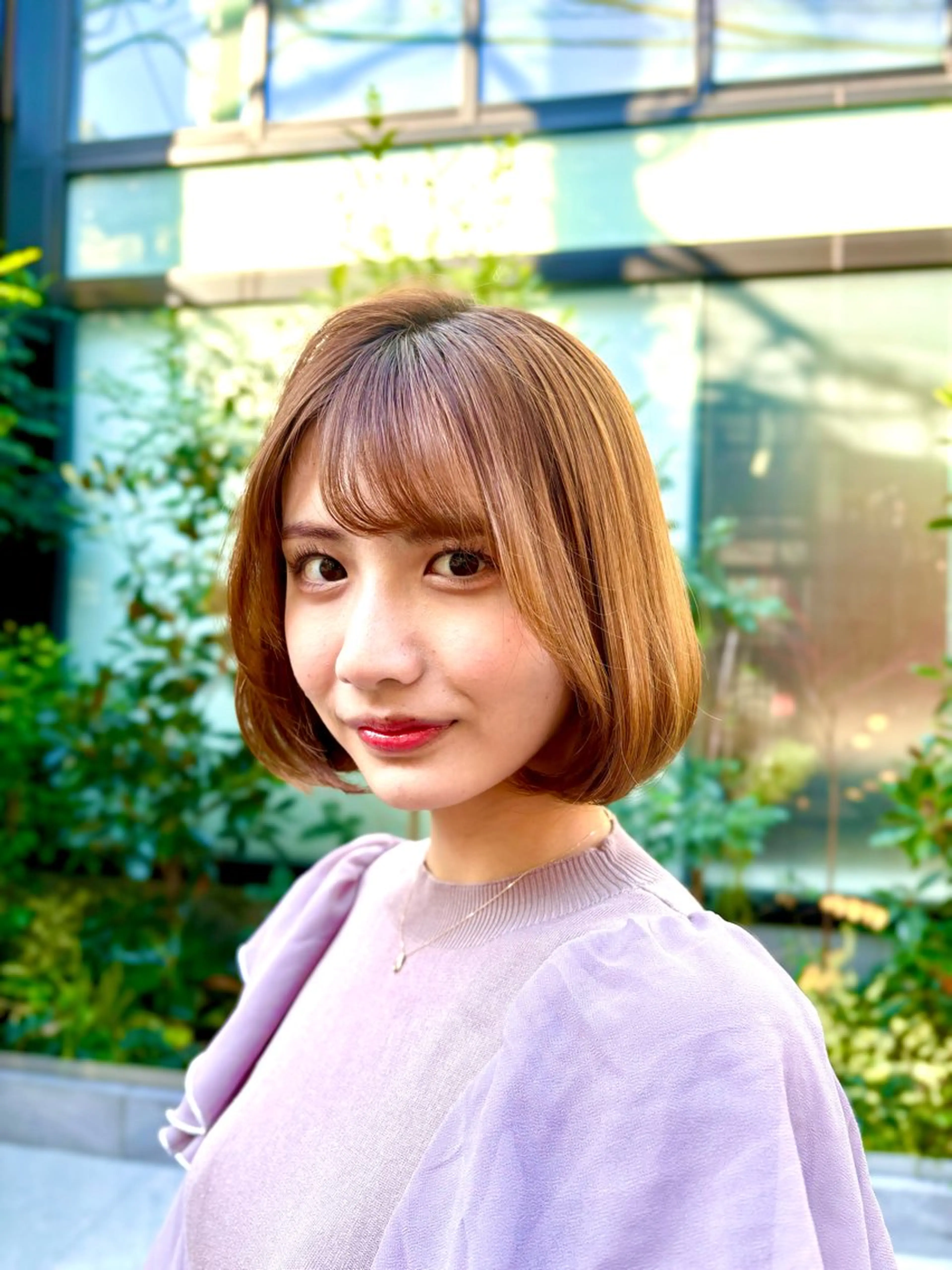 ショート カラー 髪質改善 縮毛矯正 トリートメント すぐ巻ける縮毛矯正 🍀勝倉　麗のヘアスタイル