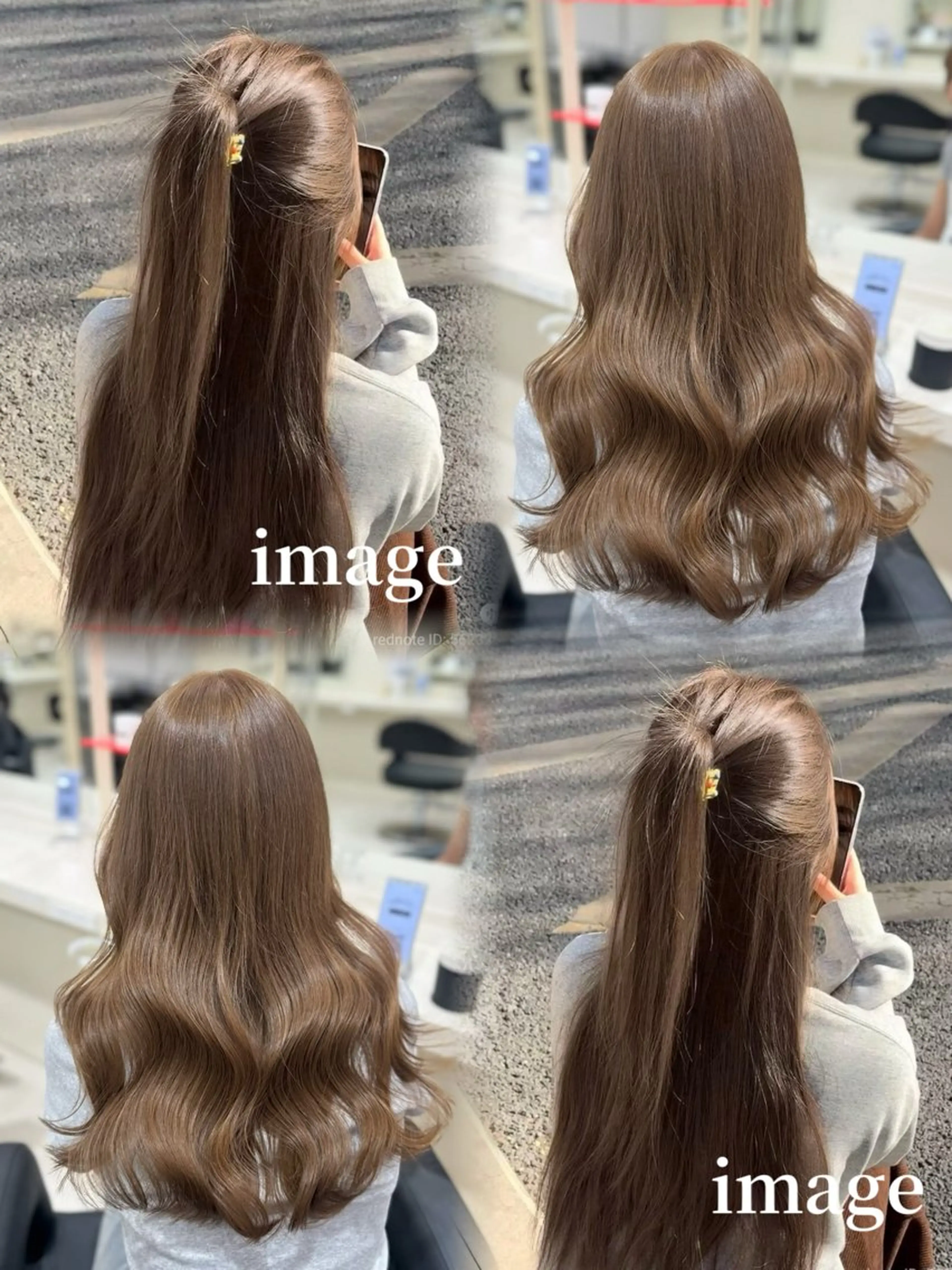 ロング カラー カット ヘアカラー 🤍韓国大人っぽ ベージュMAI🤍のヘアスタイル