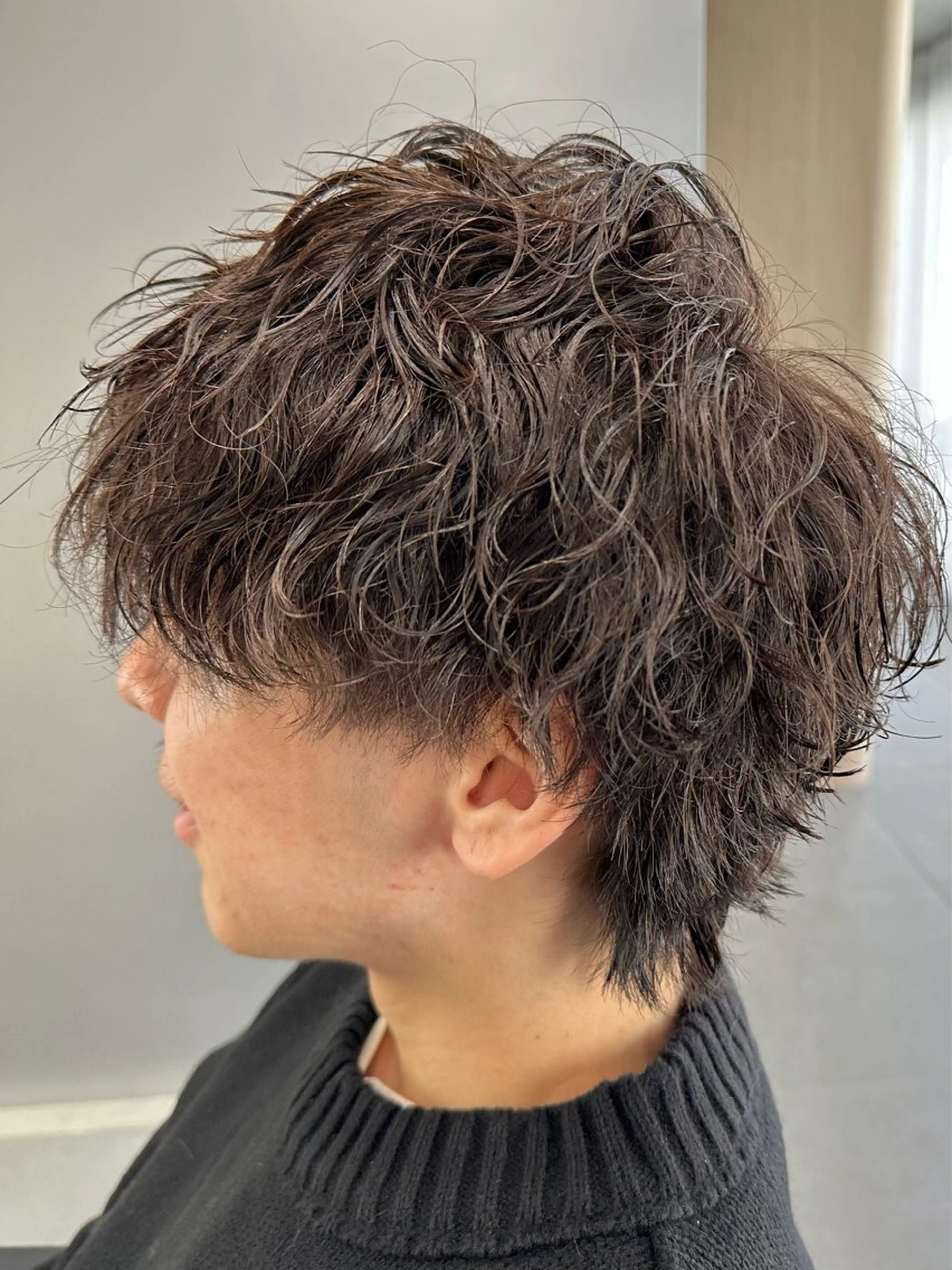 パーマ メンズ メンズパーマ 波巻きパーマ メンズウルフカット ウルフカット カット パーマ トリートメント 💪立川No.1筋肉 美容師💪/しゅーとのヘアスタイル