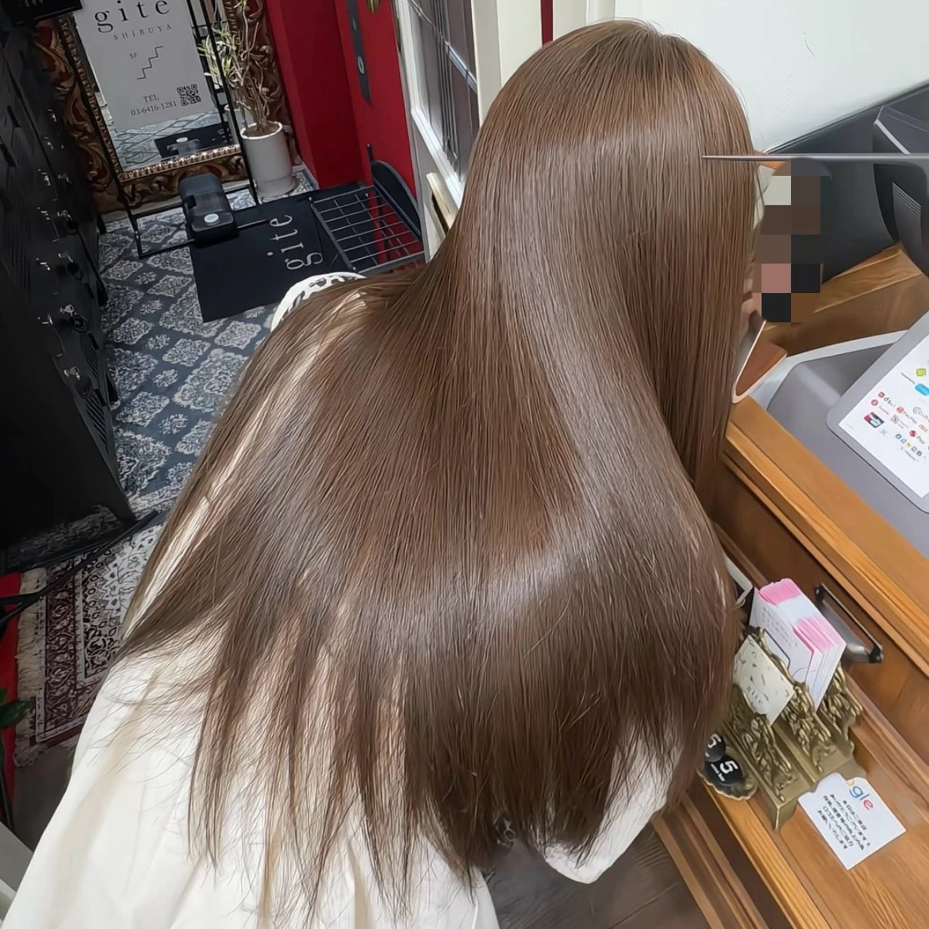 ロング カラー ブラウンカラー ヘアカラー トリートメント ツヤ髪✨髪質 改善 渋谷 サワのヘアスタイル