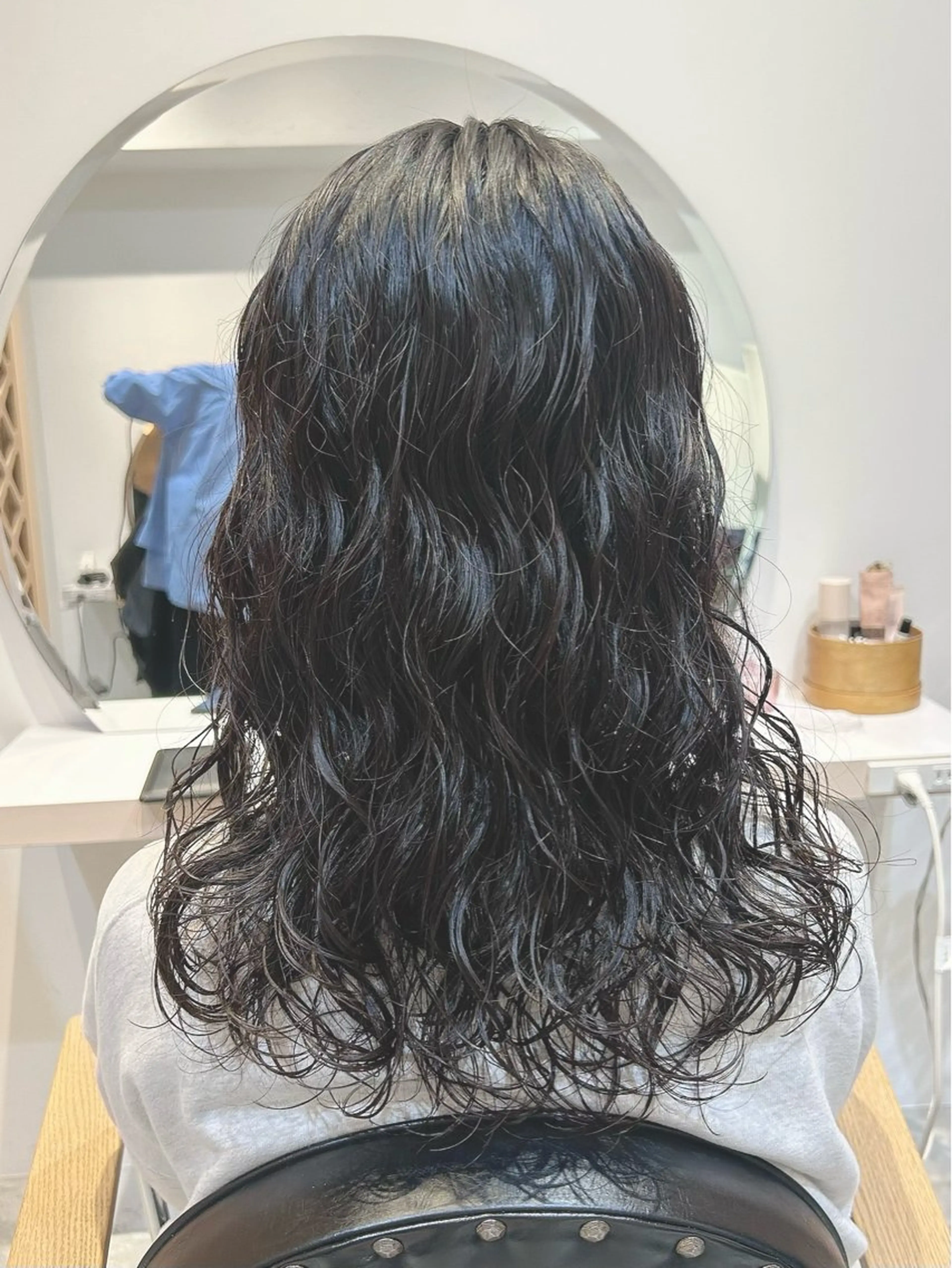 セミロング パーマ セミロングパーマ カット パーマ トリートメント マンツーマン施術✂︎ machikaのヘアスタイル