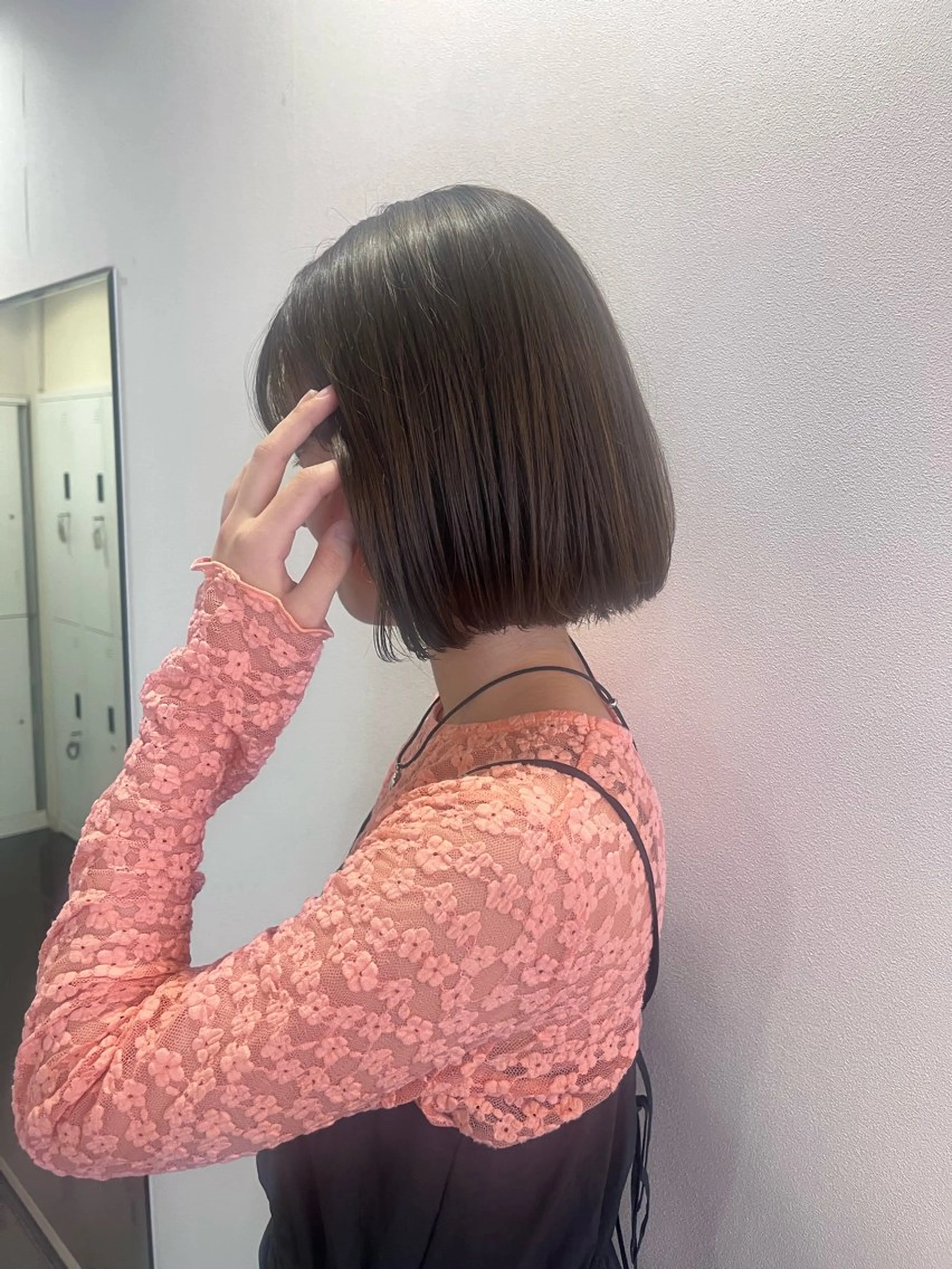 ショート カラー ベージュカラー ブリーチなしWカラー 暖色カラー/mayuのヘアスタイル