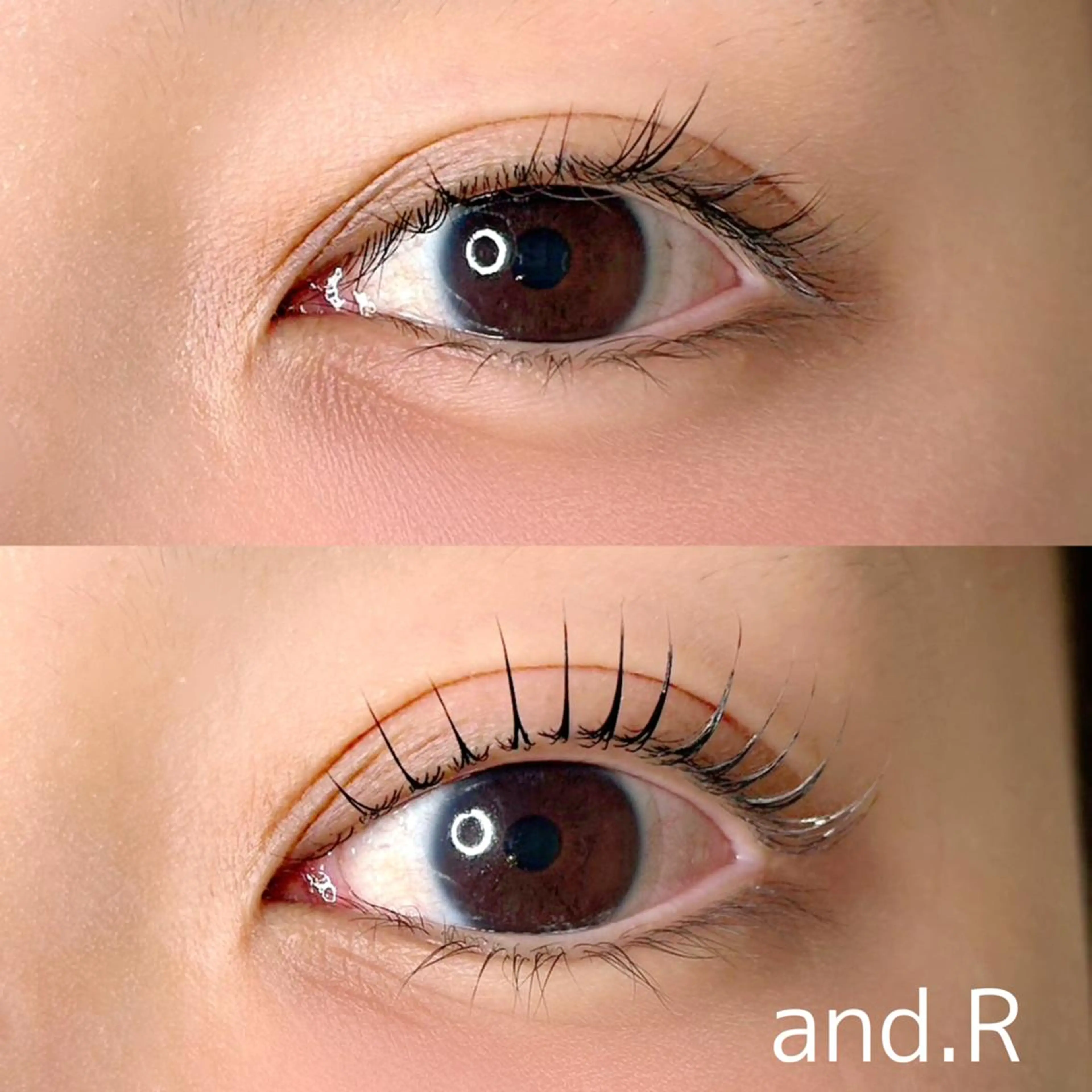 マツエク・マツパ パリジェンヌラッシュリフト まつげパーマ 一重×まつ毛パーマ 【and.R 】齋藤 惠女のマツエク・マツパデザイン