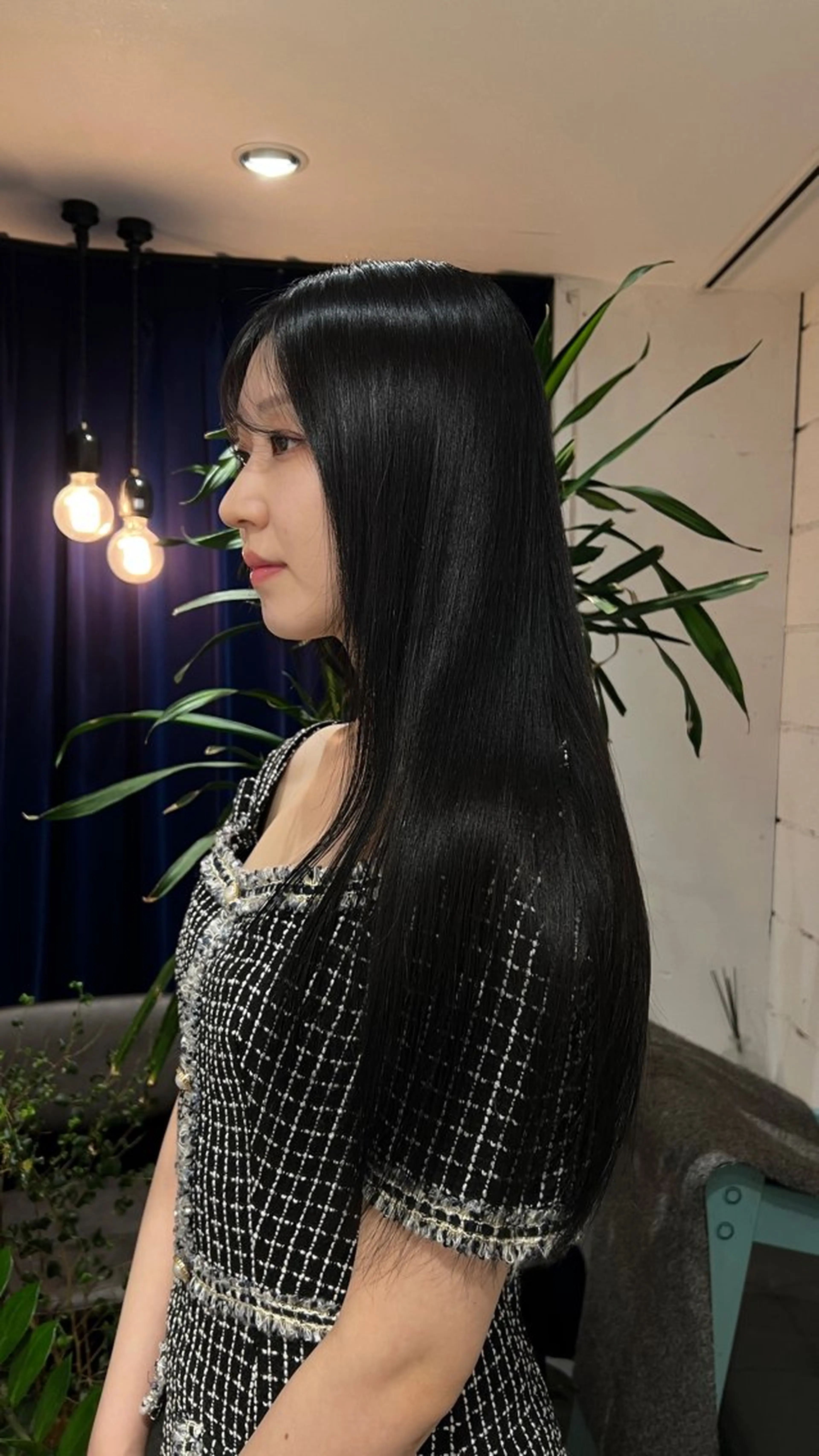 ロング カラー 黒髪 ブルーカラー ブルーブラック 透明感カラー ☆ HARUKA ☆のヘアスタイル