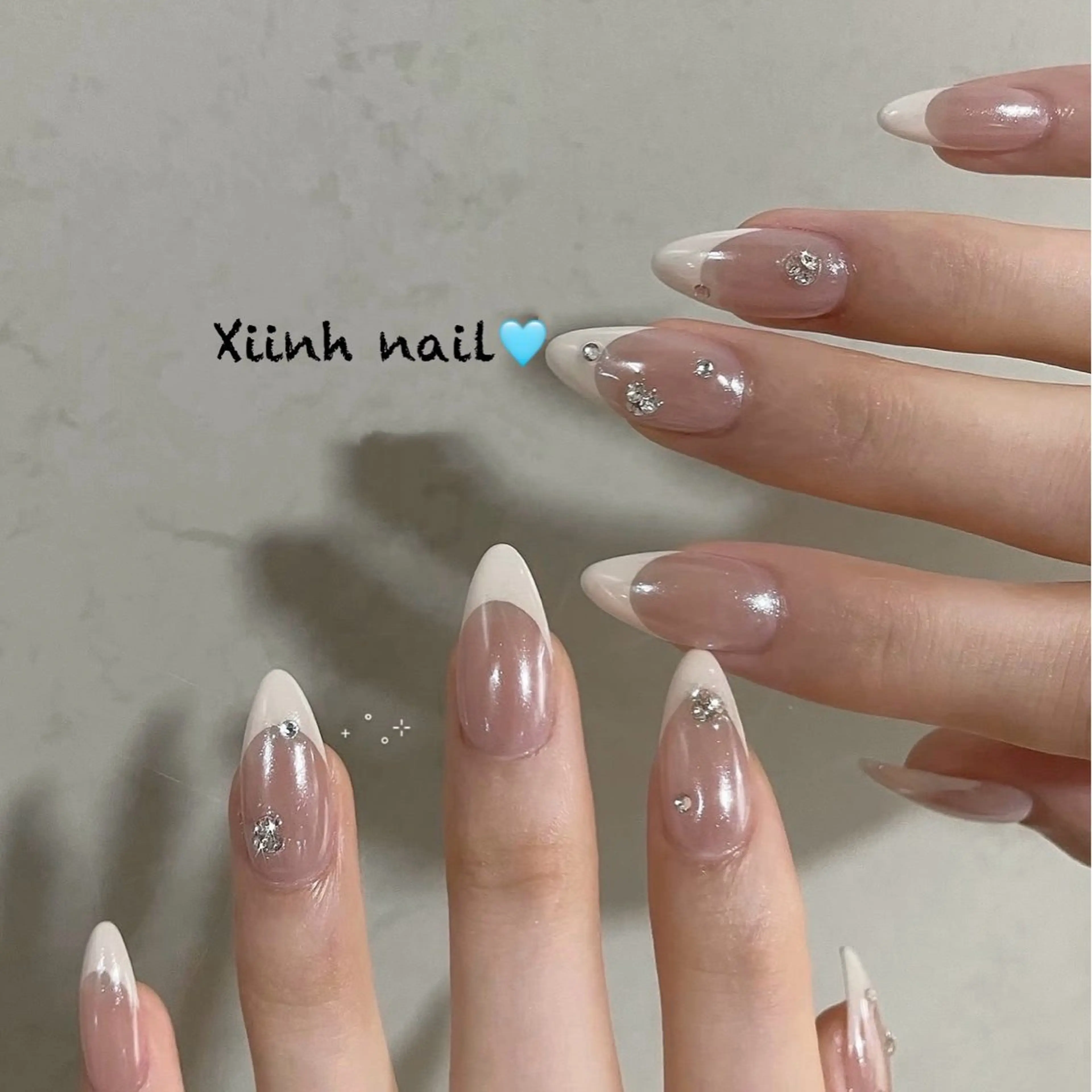 ネイル チークネイル 桜ネイル フットネイル フレンチネイル ジェルネイル ハンドネイル XIINH NAIL SALONのネイルデザイン