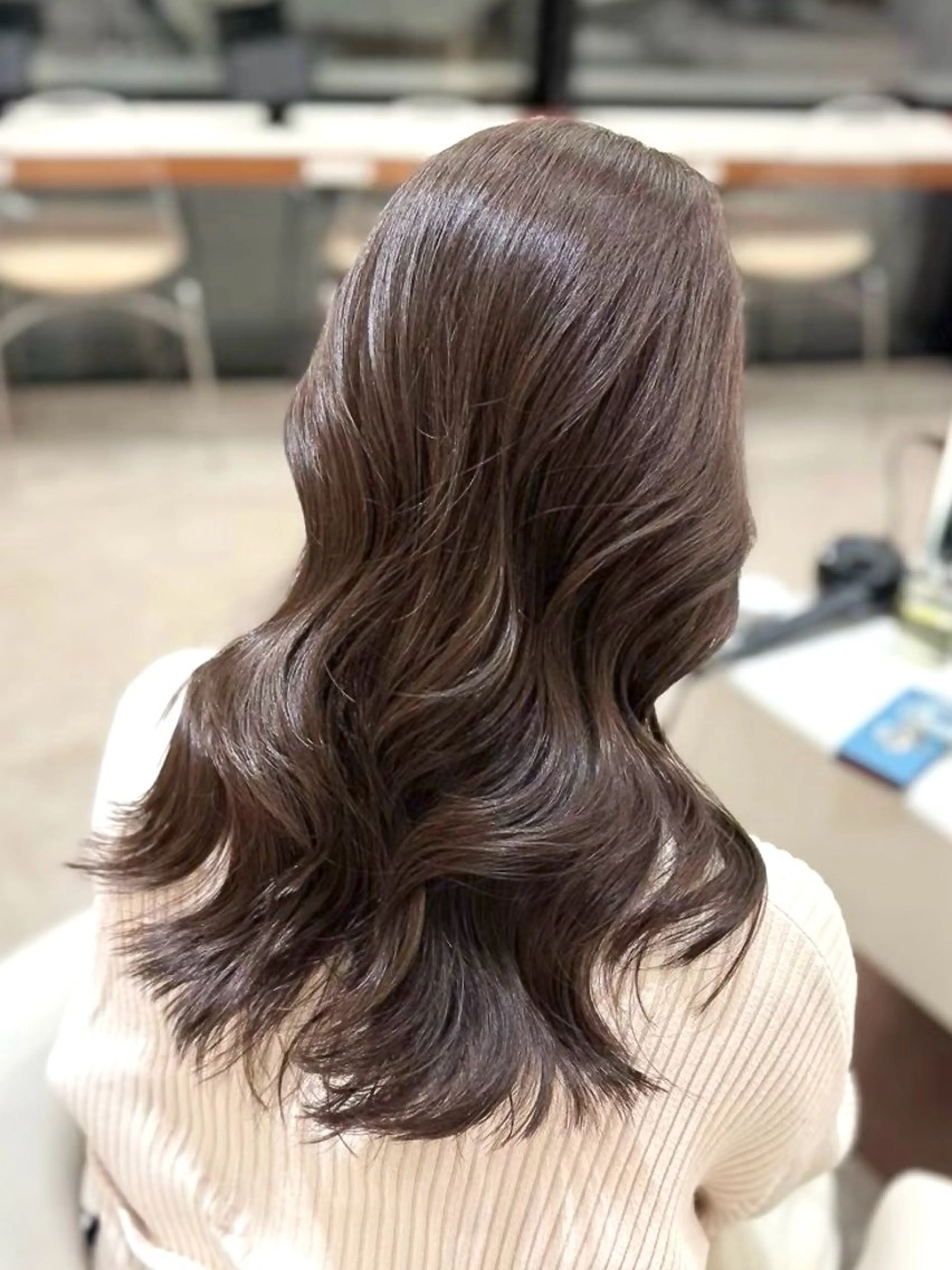 ロング カラー ブラウンカラー チョコレートブラウン レイヤーカット カット ヘアカラー トリートメント レイヤー/ハッシュ 渋谷/サッタのヘアスタイル