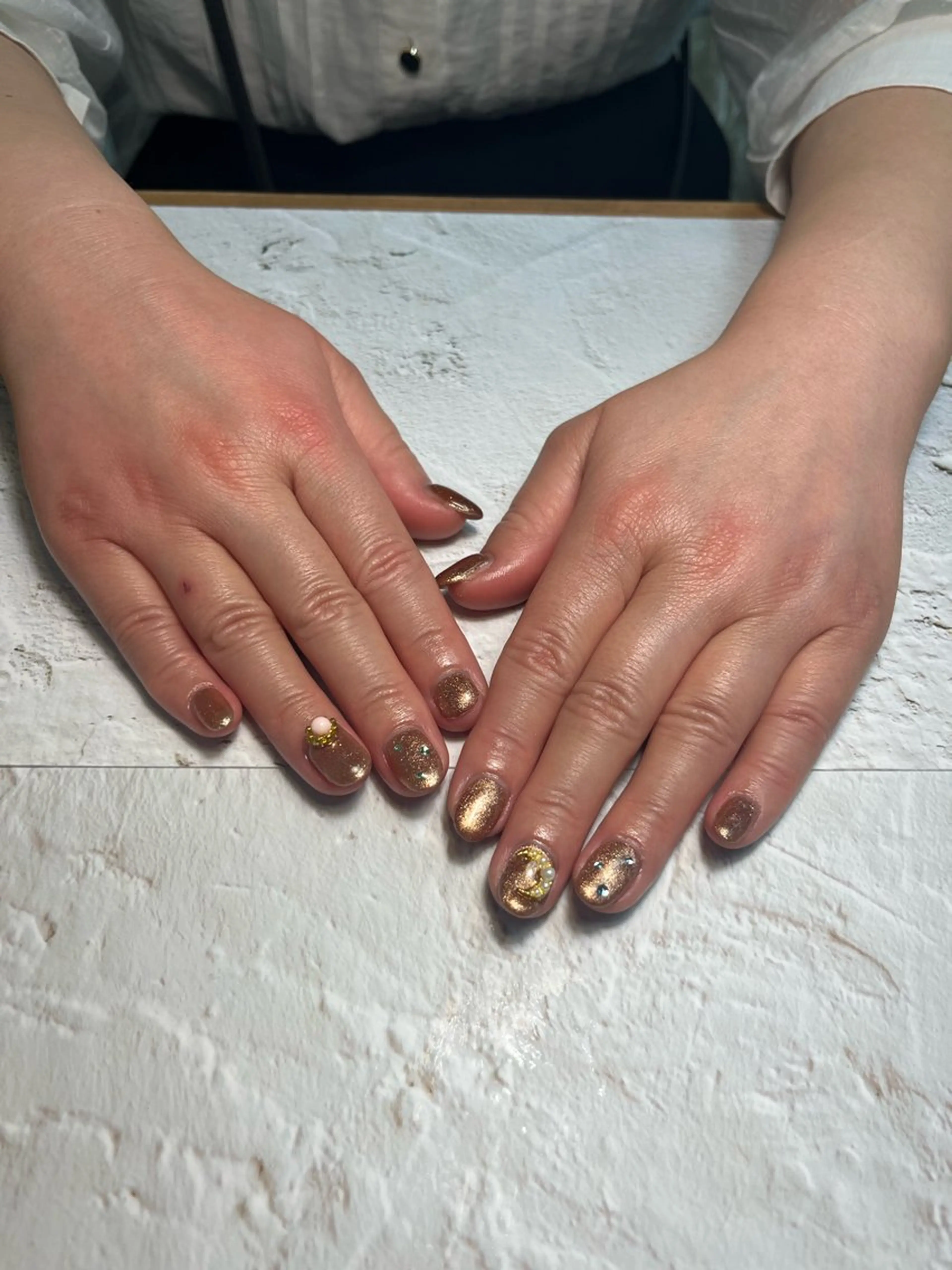 ネイル ワンカラーネイル ハンドネイル 🩵atelier- 01 優奈🩵のネイルデザイン