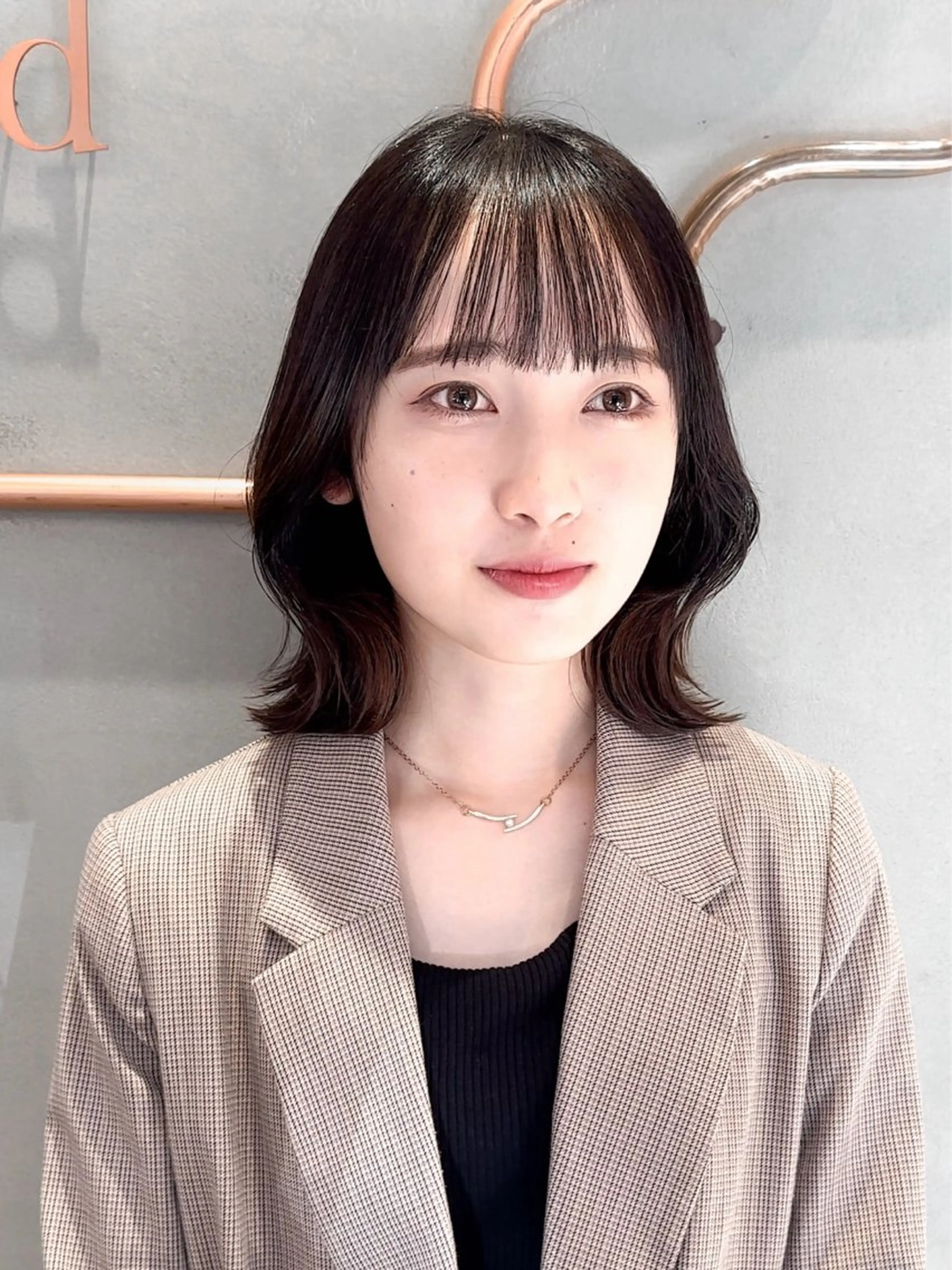 ミディアム 縮毛矯正/韓国ヘア /レイヤー🎀ミズキのヘアスタイル