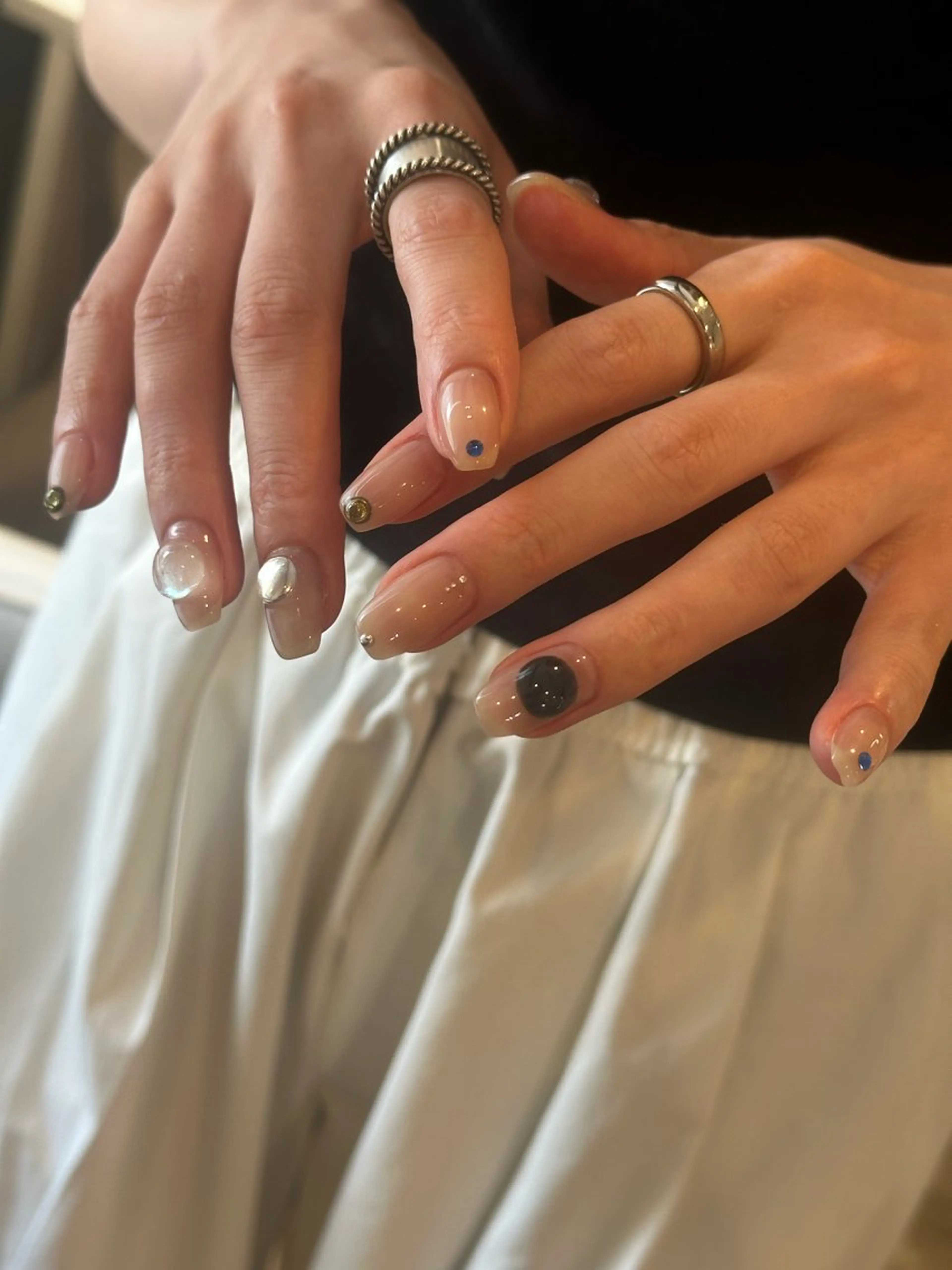 ネイル ニュアンスネイル ハンドネイル Natsuko 🪼のネイルデザイン