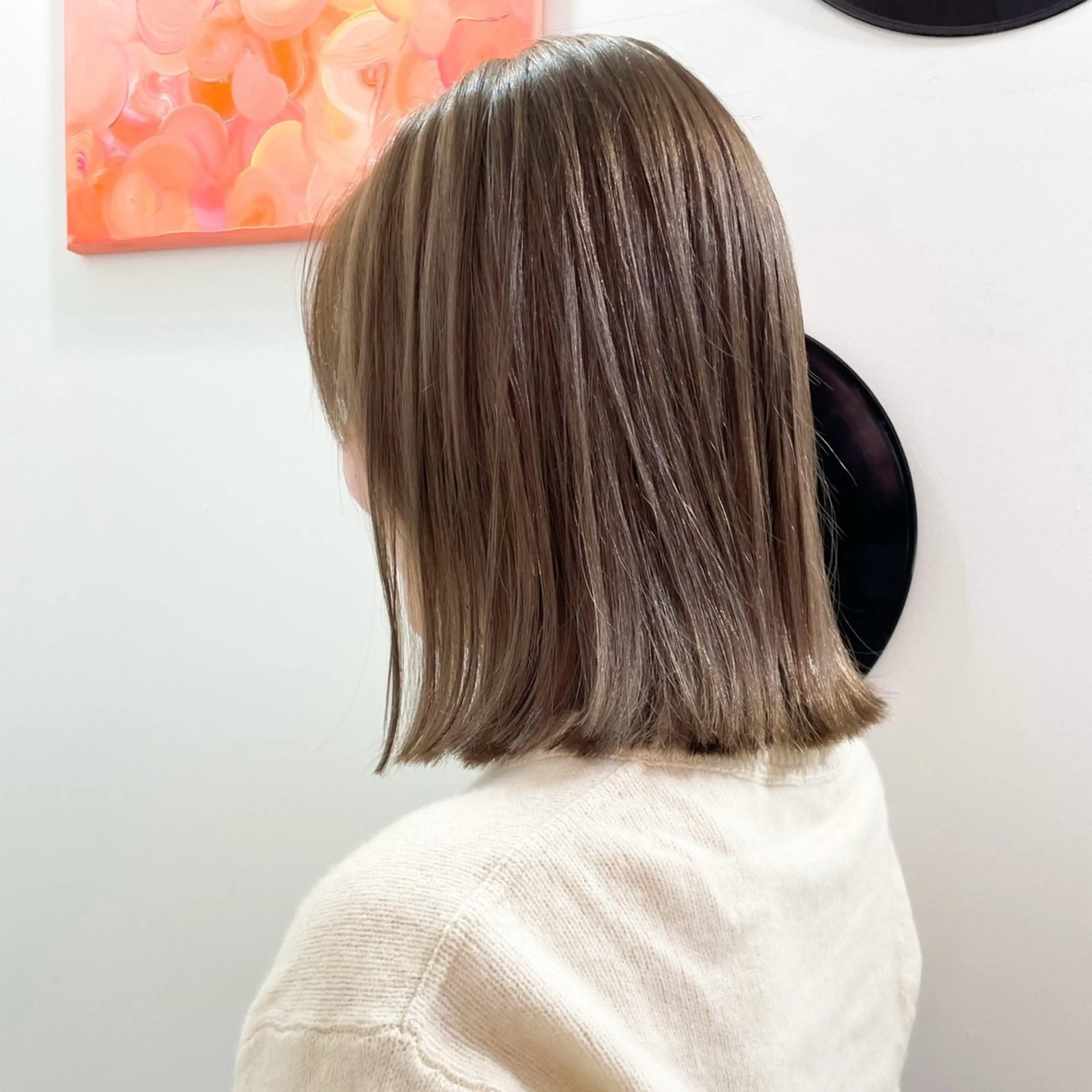 ミディアム ヘアカラー トリートメント 🧚🏻透明感カラー 🫧フウワのヘアスタイル