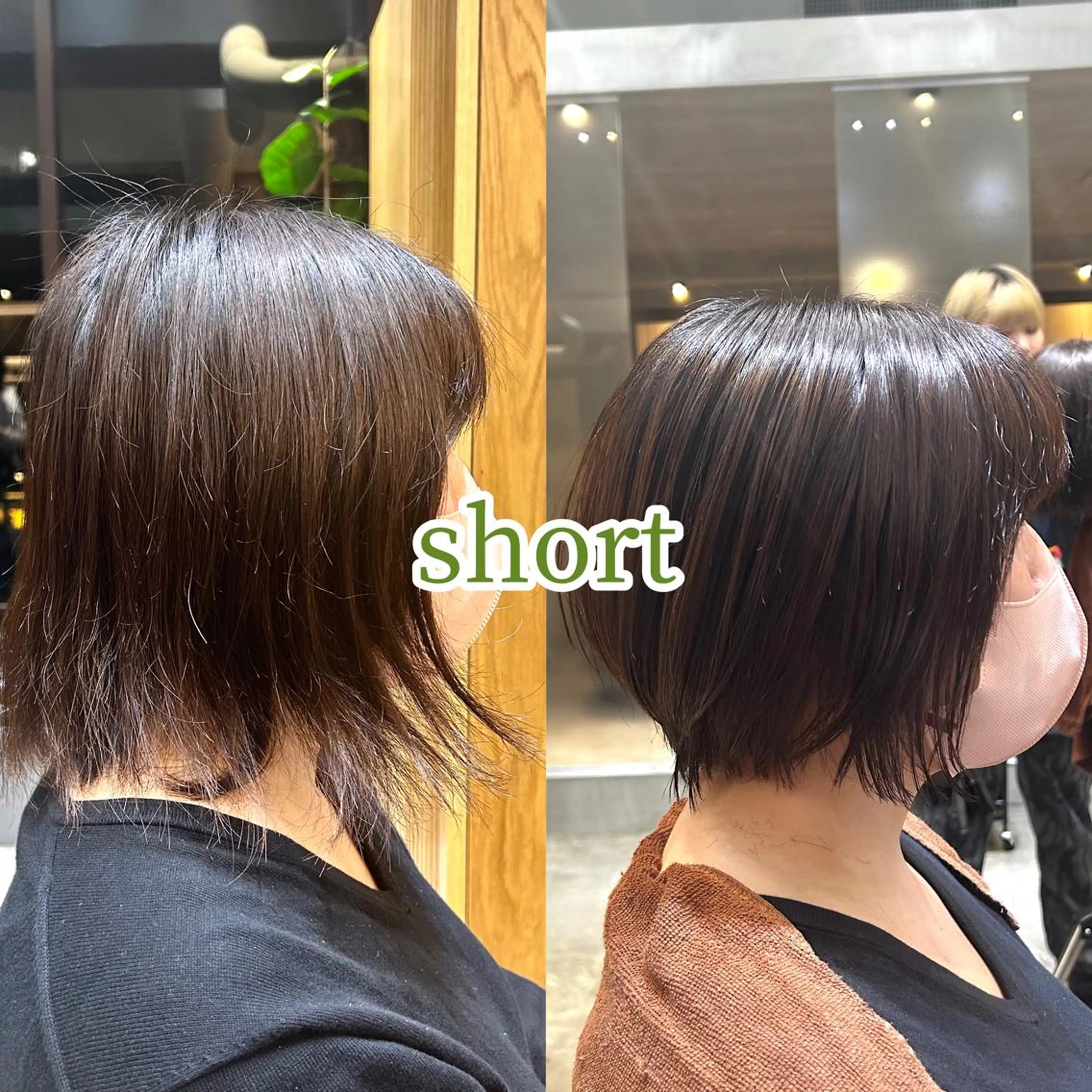 ショート 似合わせレイヤー・ボ ブ タナカ レイヤのヘアスタイル