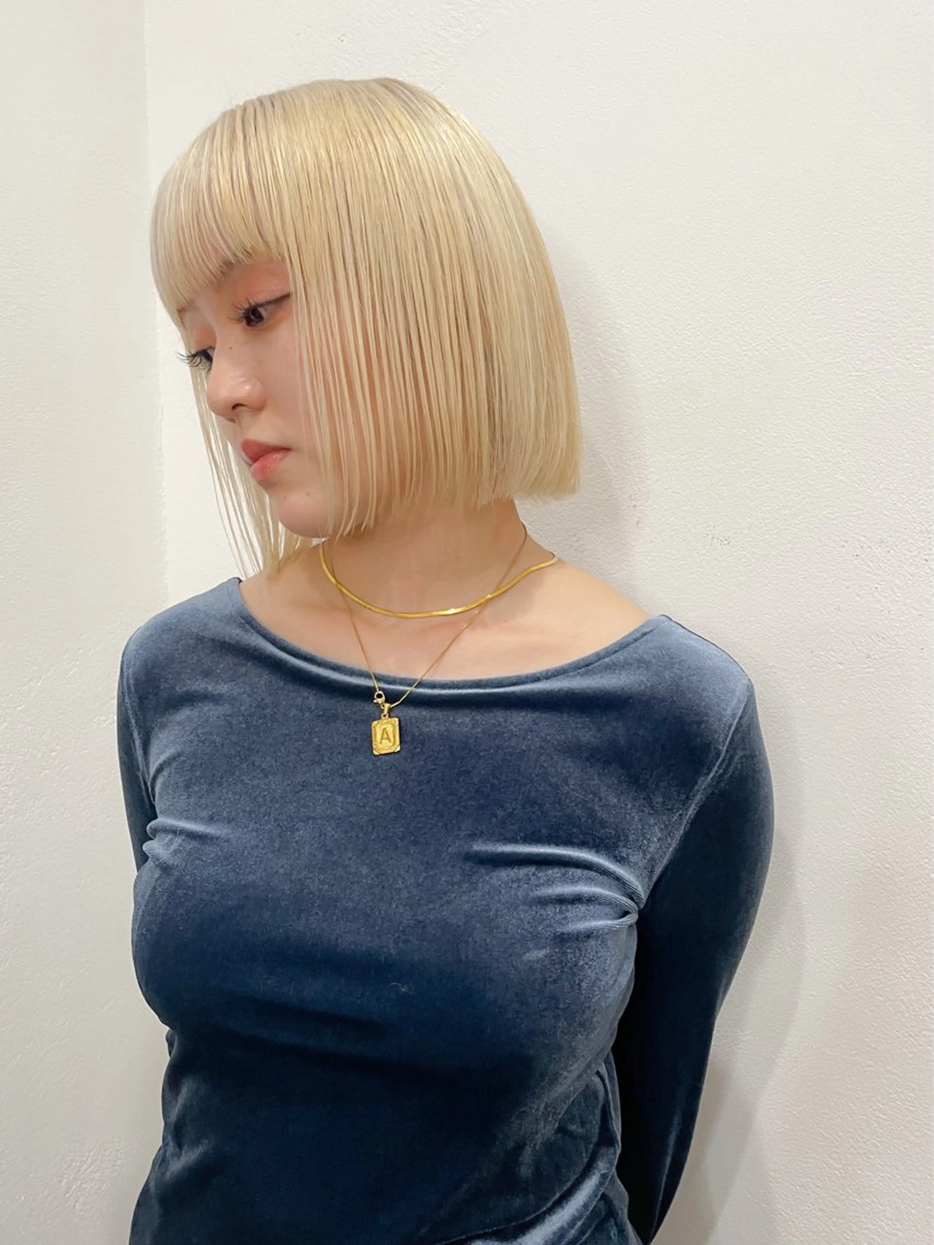 ショート カラー ブリーチ ケアブリーチ ハイトーンカラー ボブ HIBIKI/原宿 ハッシュカット🪄のヘアスタイル