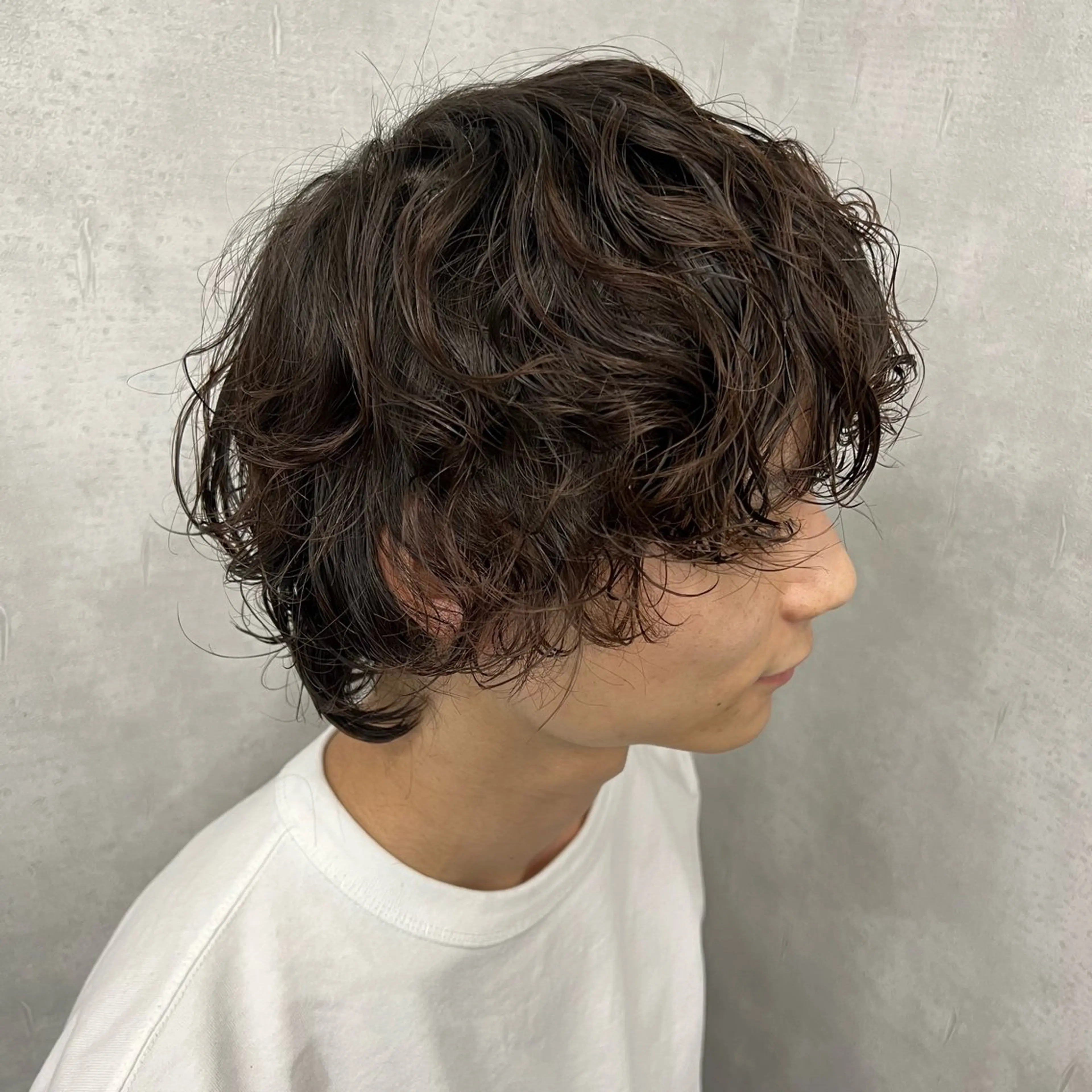 パーマ カット パーマ トリートメント 沖山 友津季のヘアスタイル