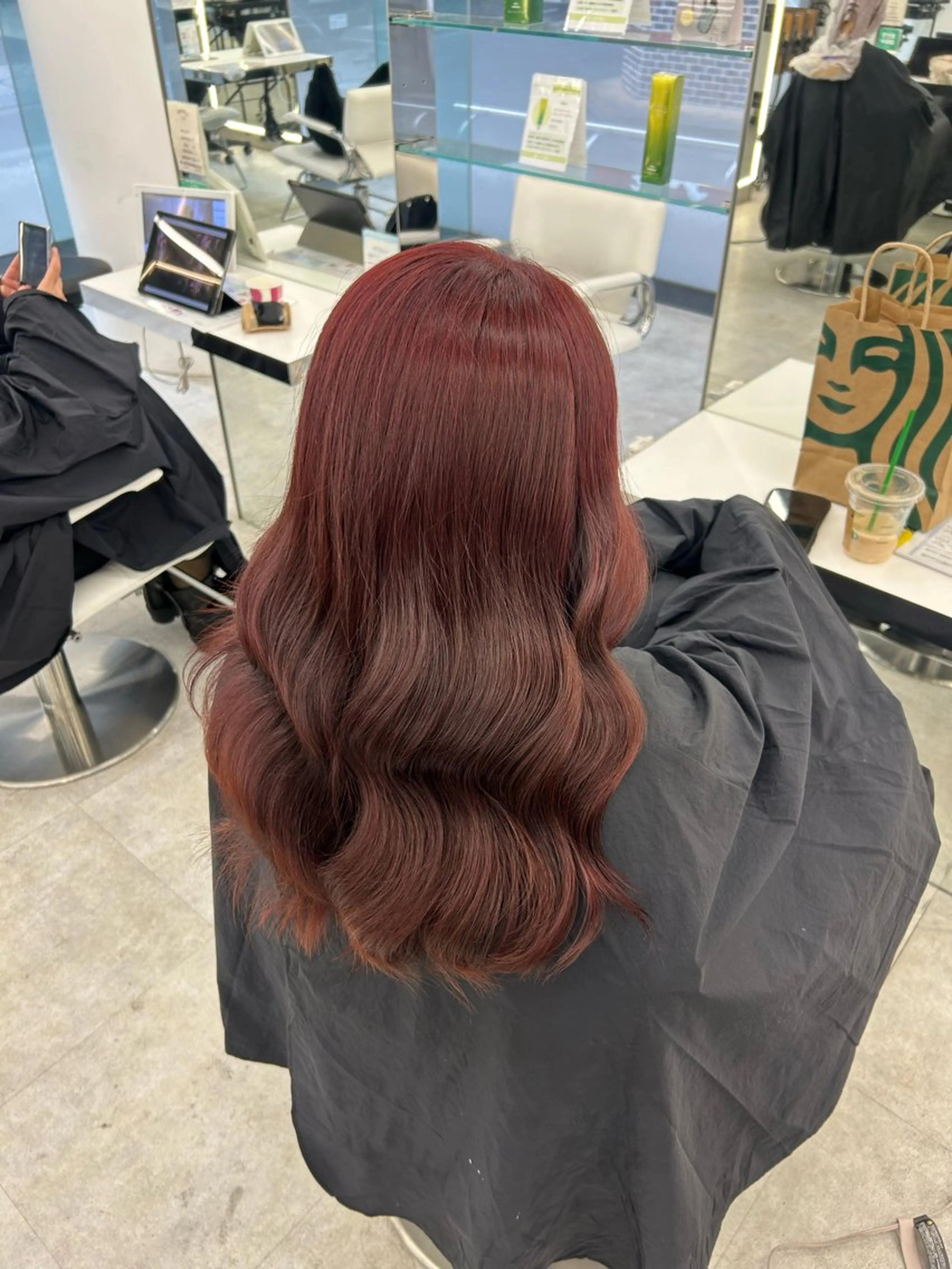 ロング カラー ヘアカラー ブリーチなしダブル カラー特化🫧きののヘアスタイル