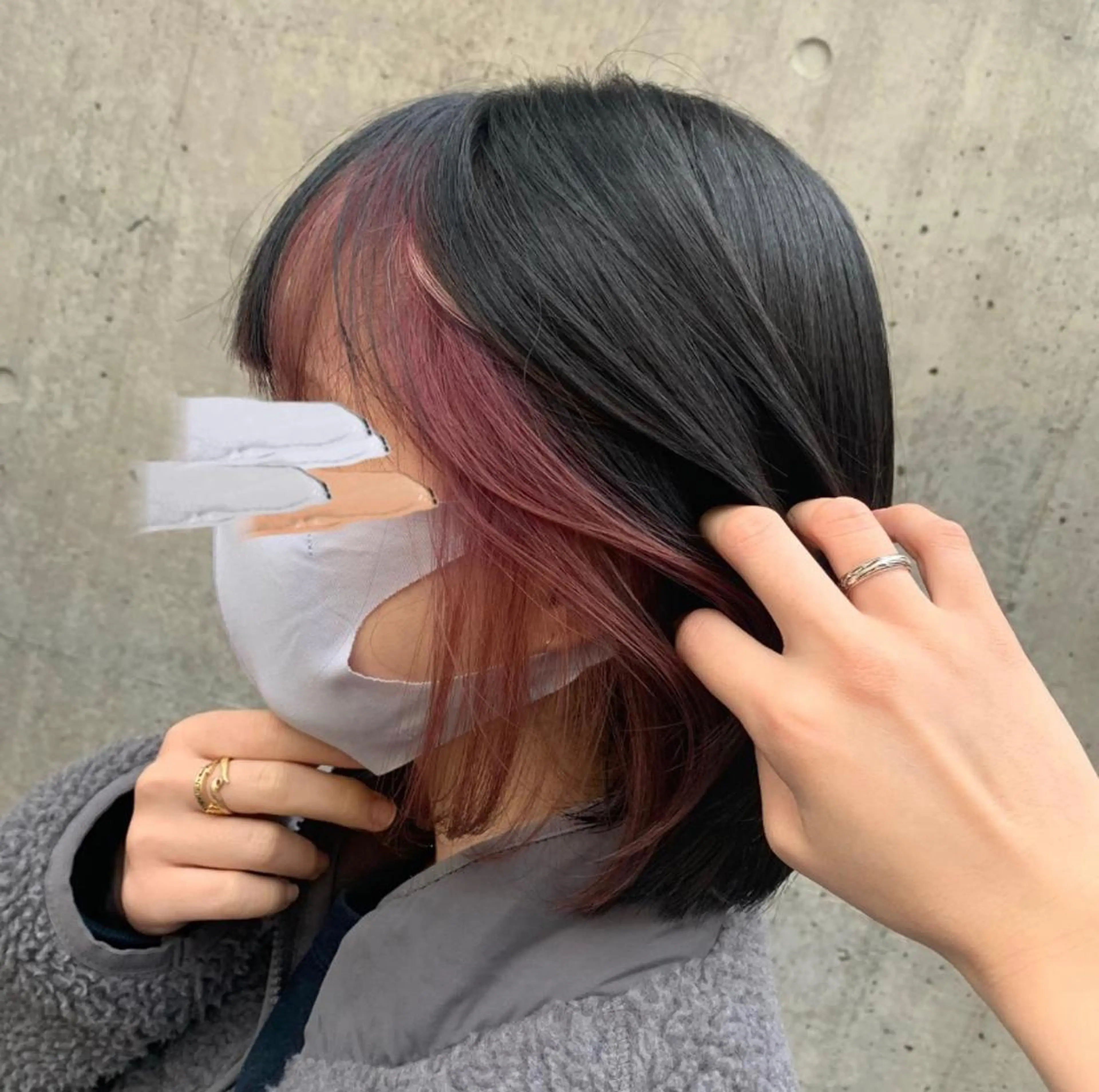 ミディアム カラー ブリーチ カット ヘアカラー トリートメント 🌷お洒落推しカラー moe🐰🌷のヘアスタイル