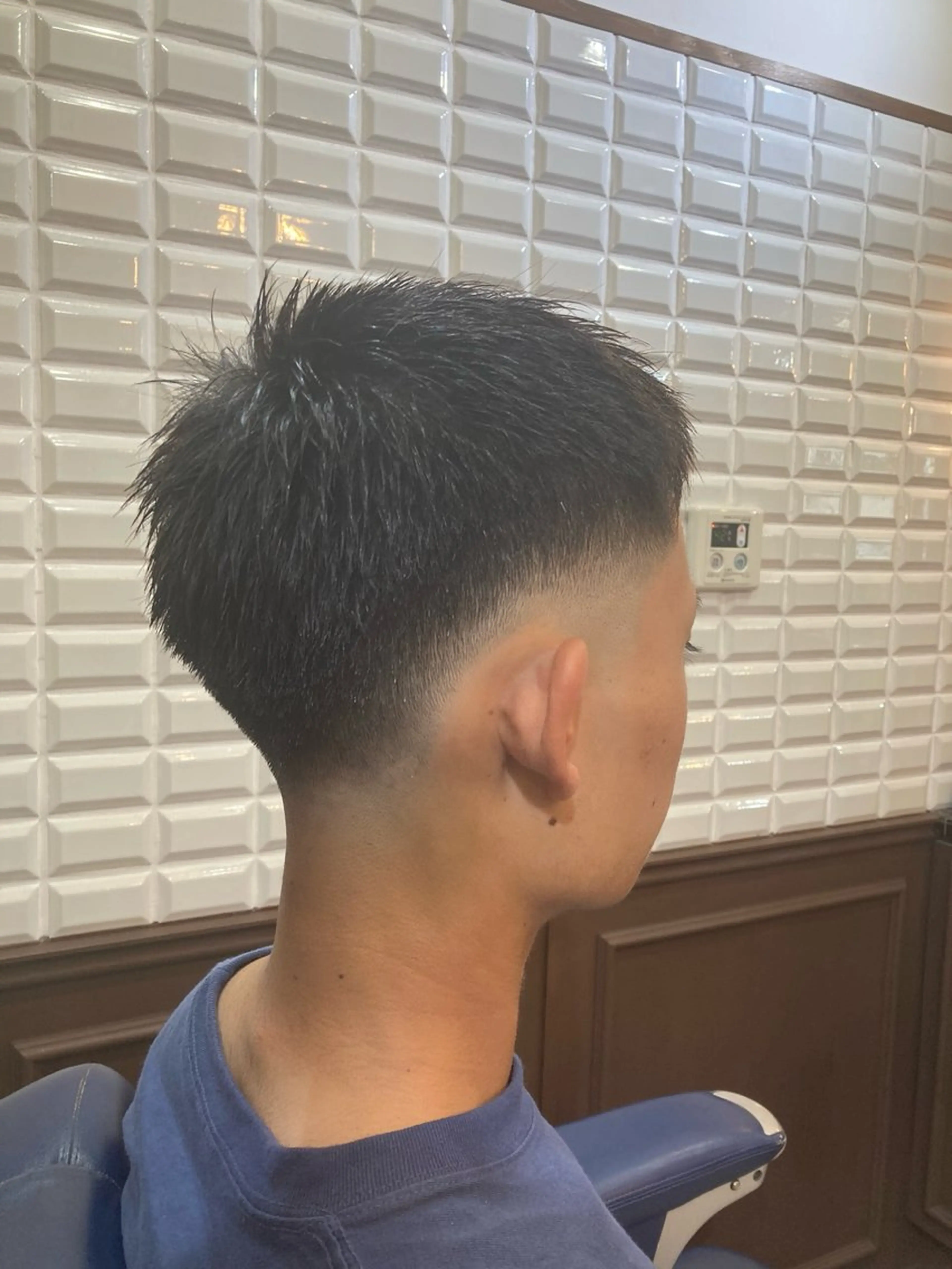 ショート メンズ フェードカット ルピナス中田店長 山口大地のヘアスタイル